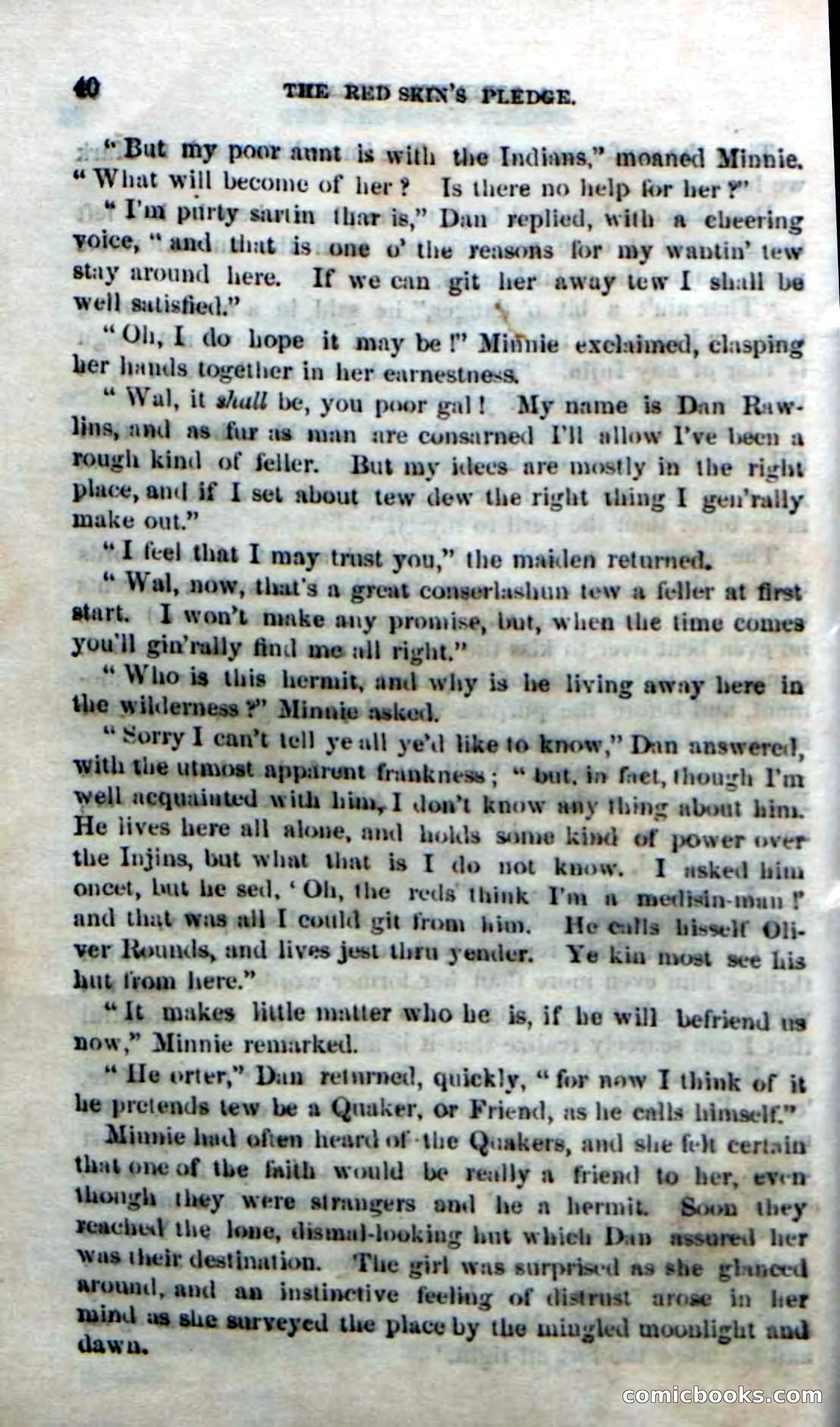 Beadle's Dime Novels No. 166: Red-Skin's Pledge — page 38 of 100
