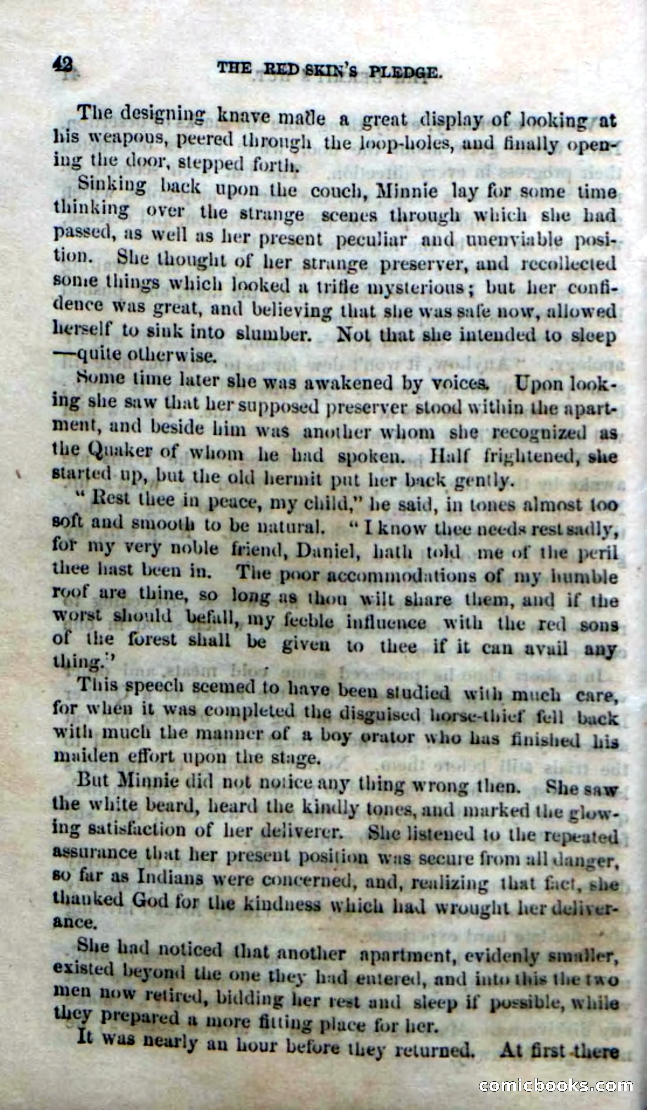 Beadle's Dime Novels No. 166: Red-Skin's Pledge — page 40 of 100
