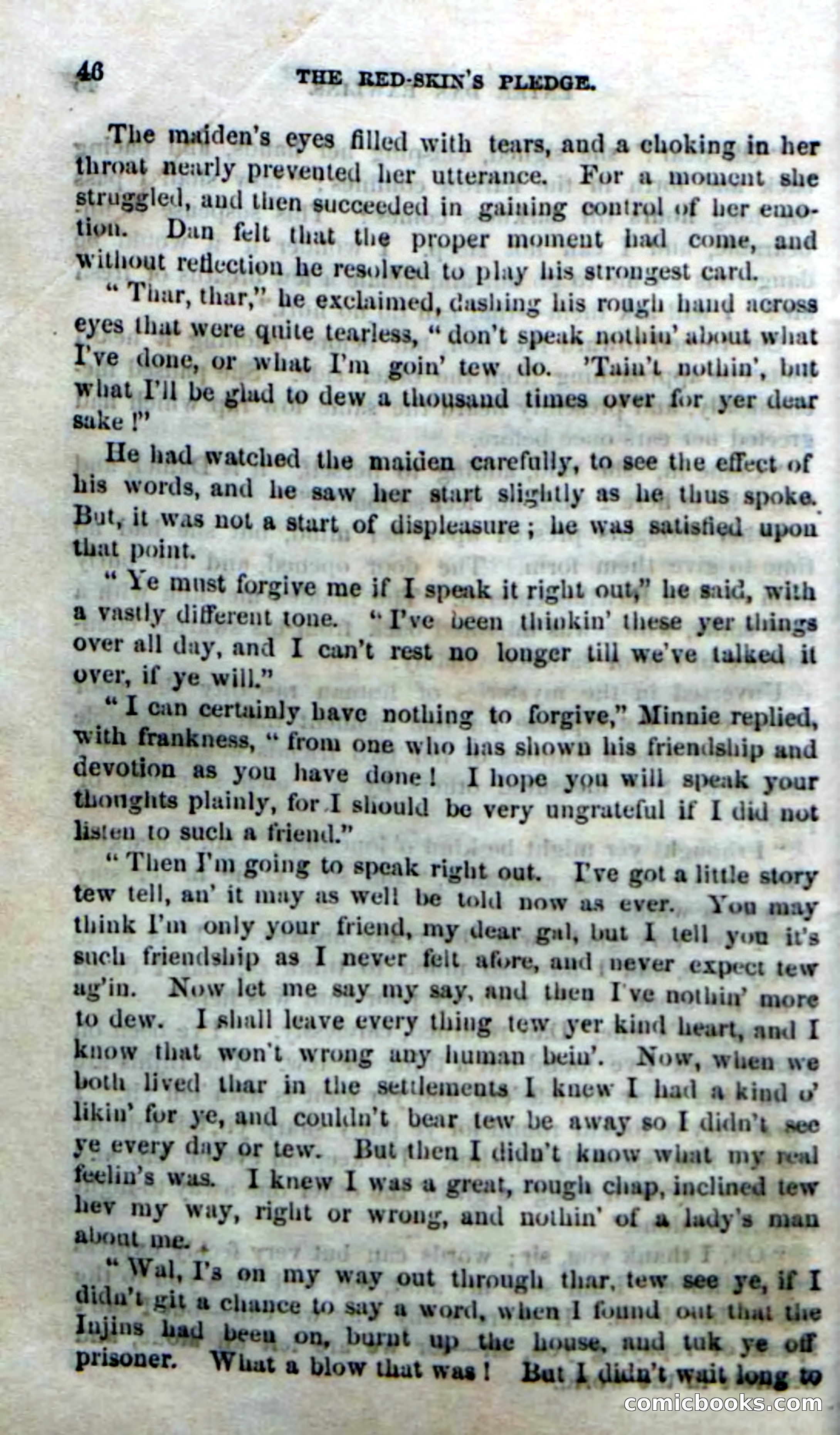 Beadle's Dime Novels No. 166: Red-Skin's Pledge — page 44 of 100
