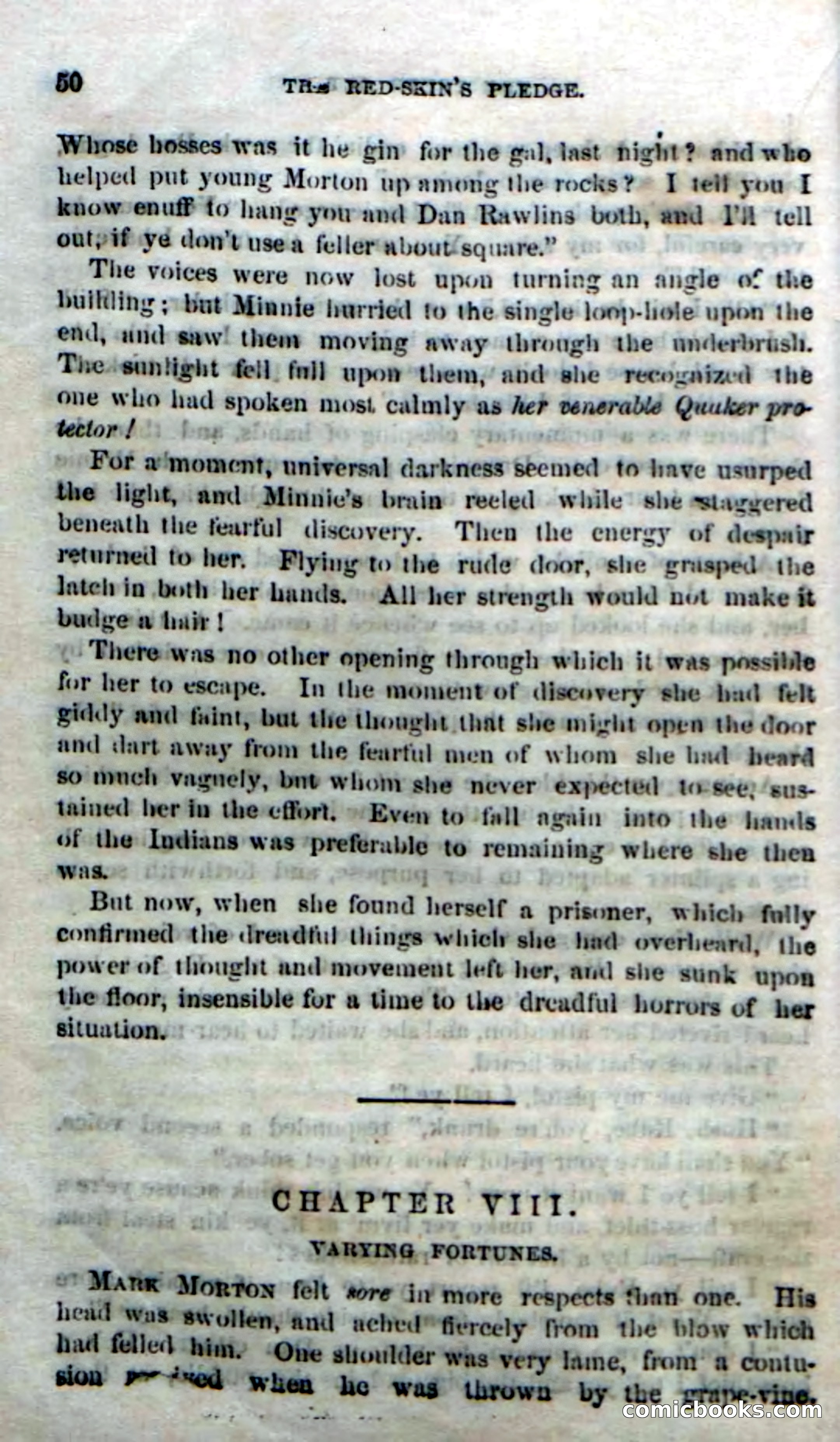 Beadle's Dime Novels No. 166: Red-Skin's Pledge — page 48 of 100