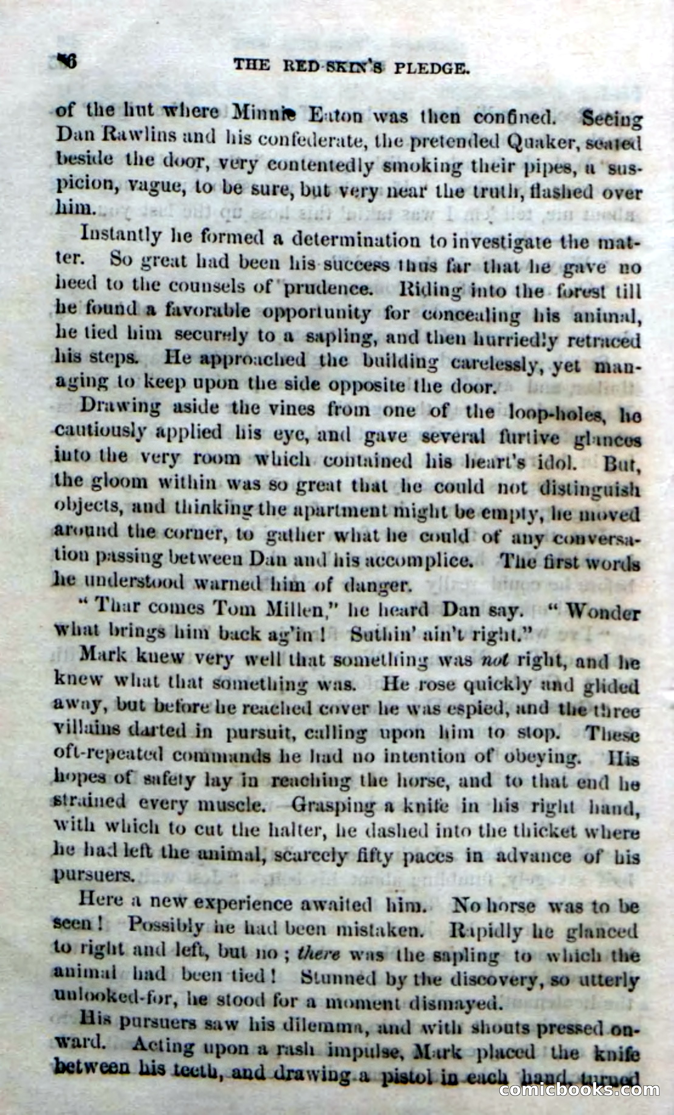 Beadle's Dime Novels No. 166: Red-Skin's Pledge — page 54 of 100
