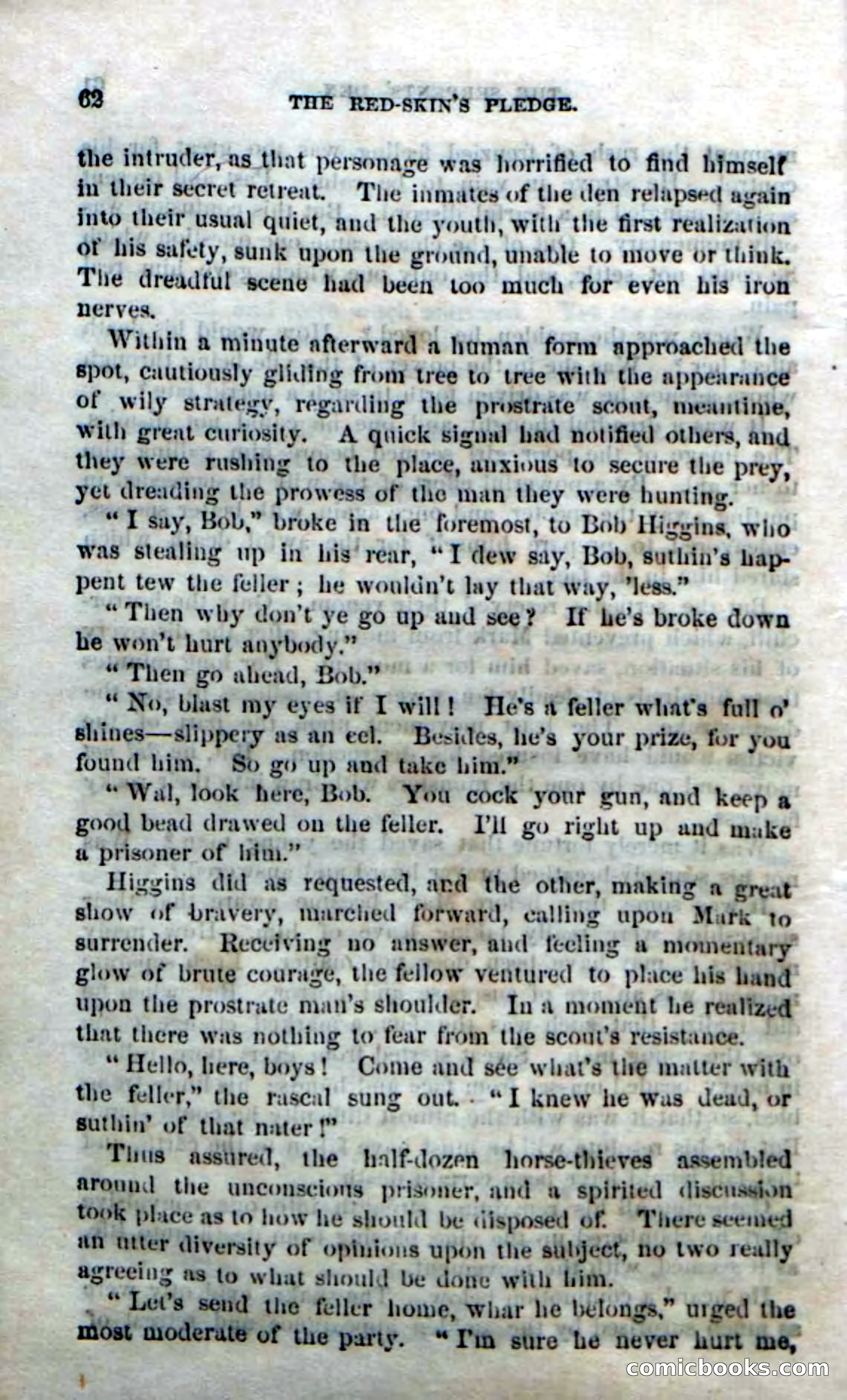 Beadle's Dime Novels No. 166: Red-Skin's Pledge — page 60 of 100