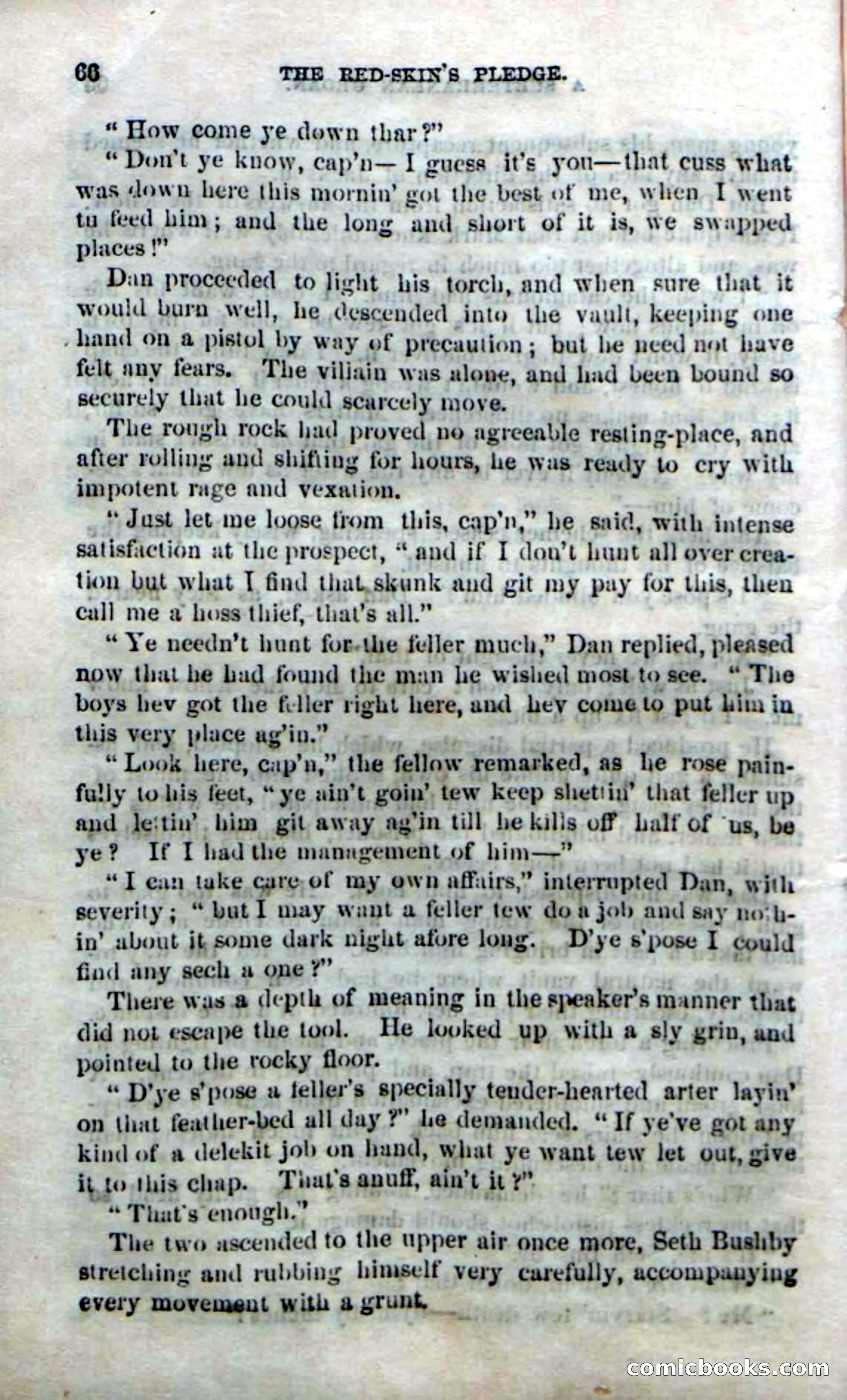 Beadle's Dime Novels No. 166: Red-Skin's Pledge — page 64 of 100