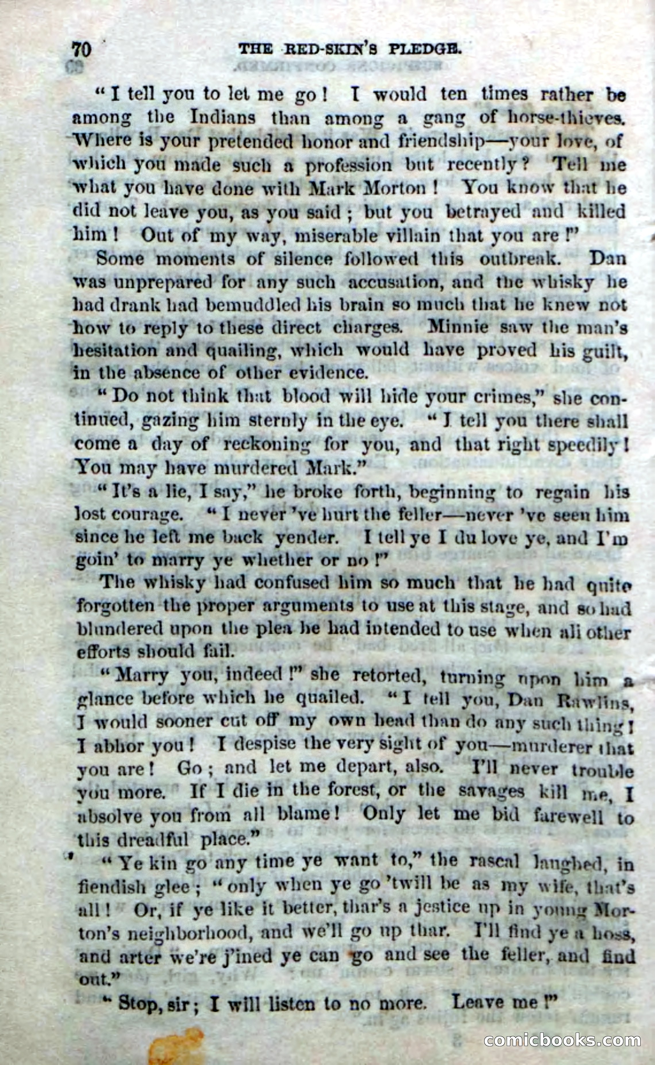 Beadle's Dime Novels No. 166: Red-Skin's Pledge — page 68 of 100