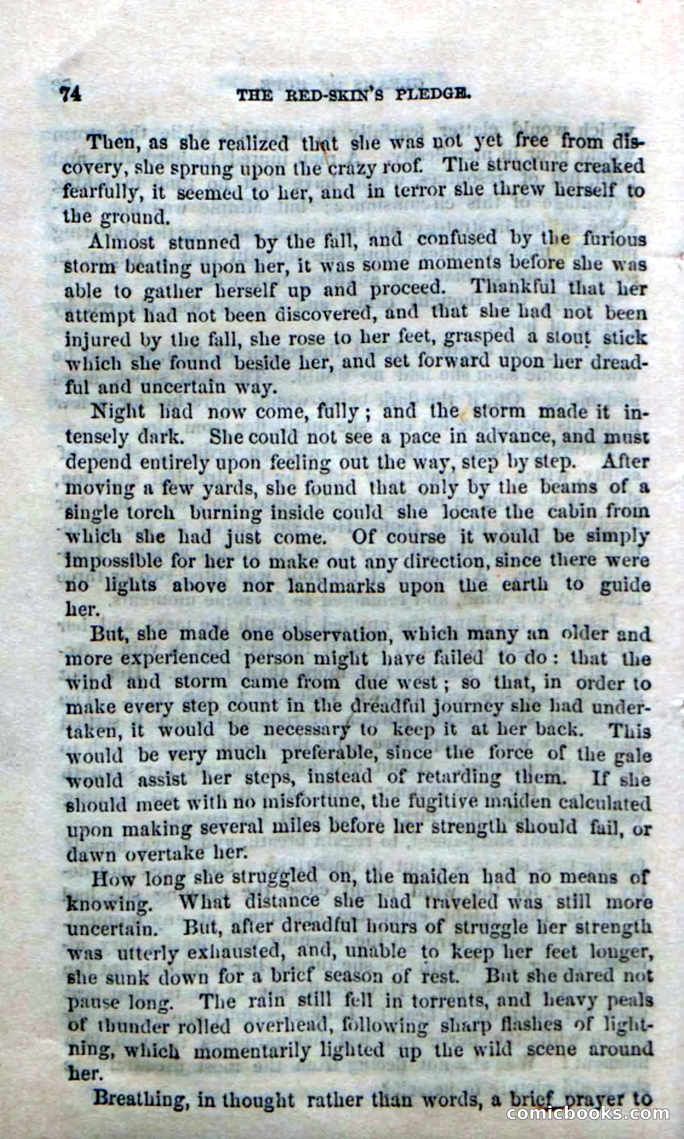 Beadle's Dime Novels No. 166: Red-Skin's Pledge — page 72 of 100