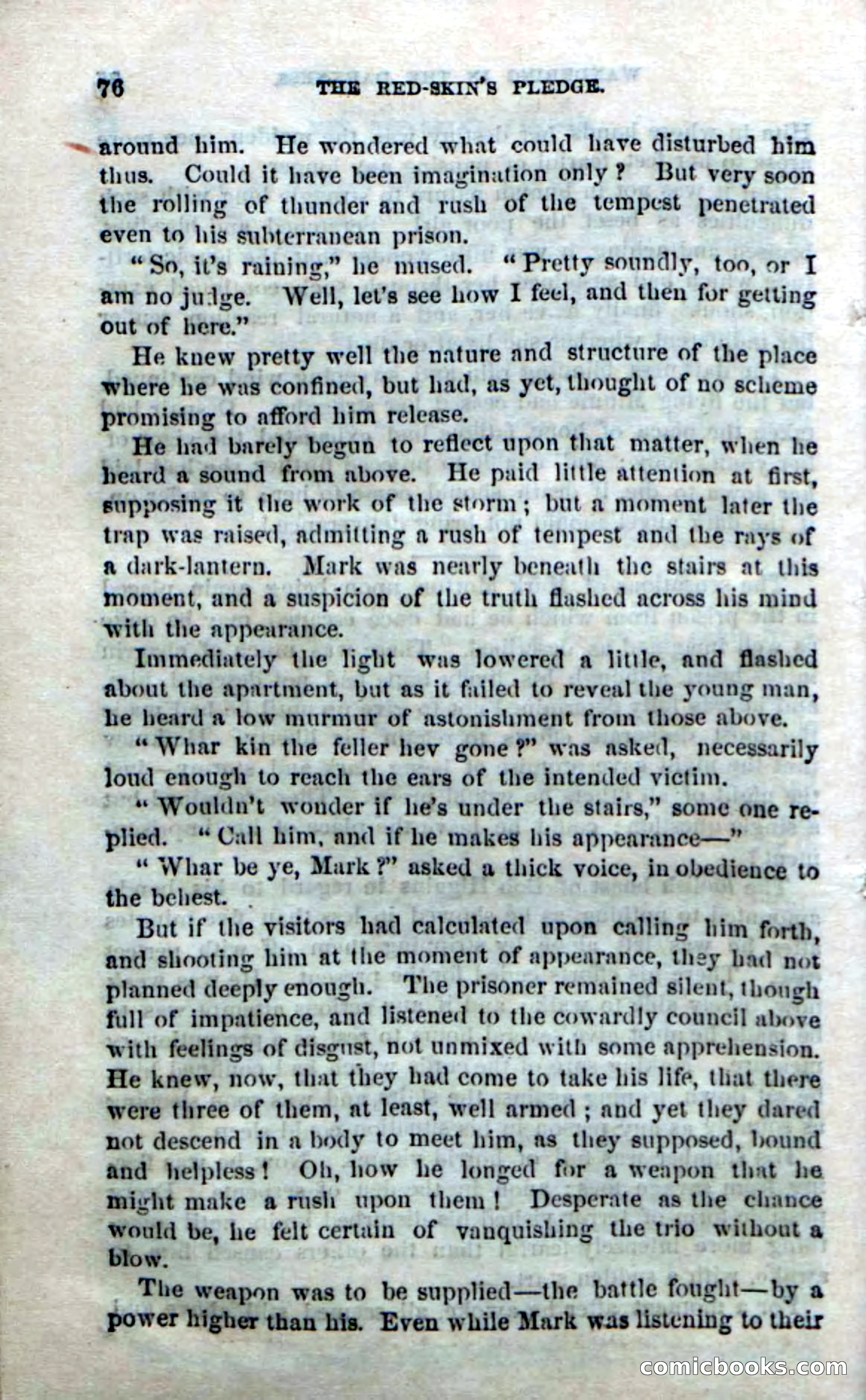 Beadle's Dime Novels No. 166: Red-Skin's Pledge — page 74 of 100