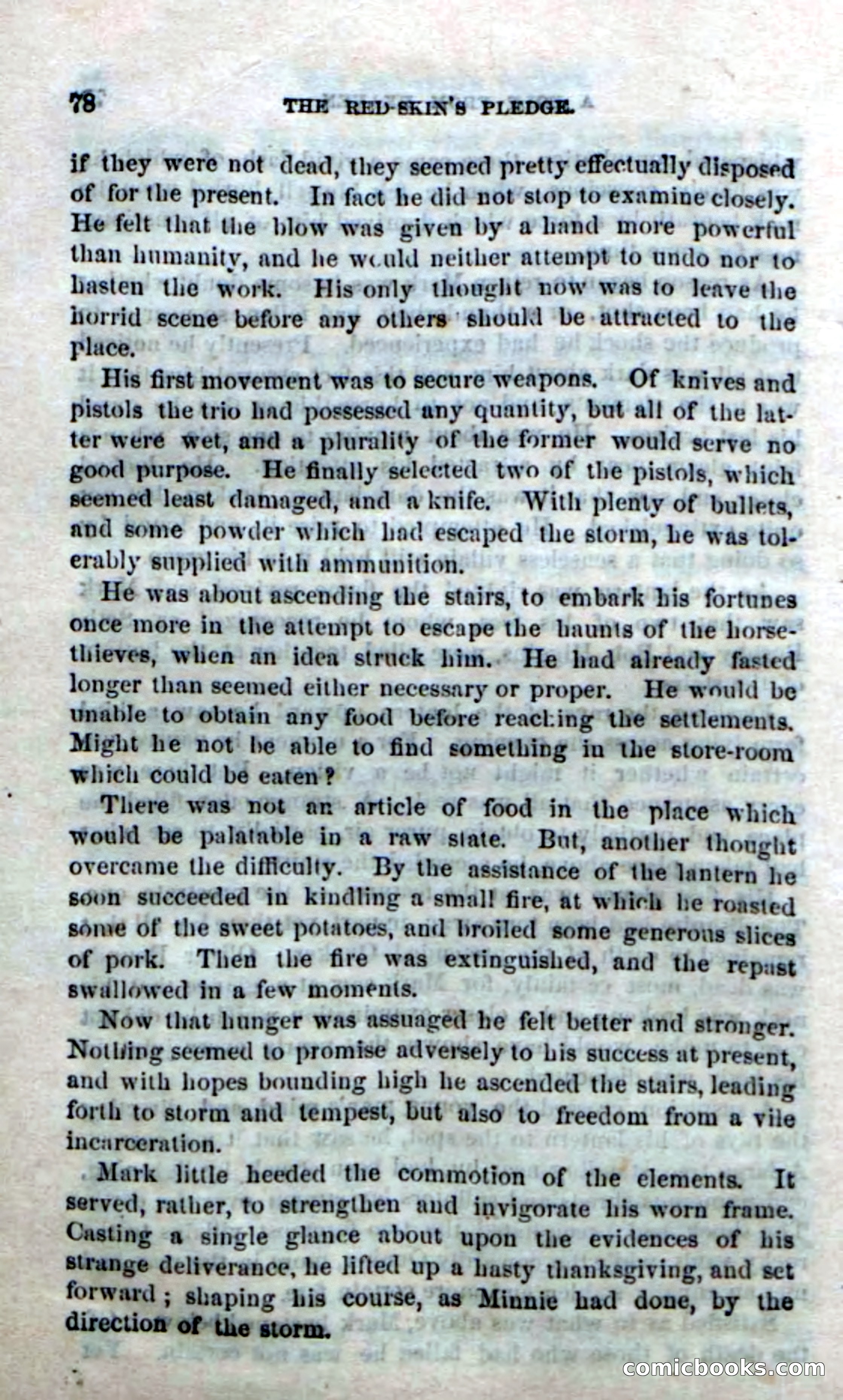 Beadle's Dime Novels No. 166: Red-Skin's Pledge — page 76 of 100
