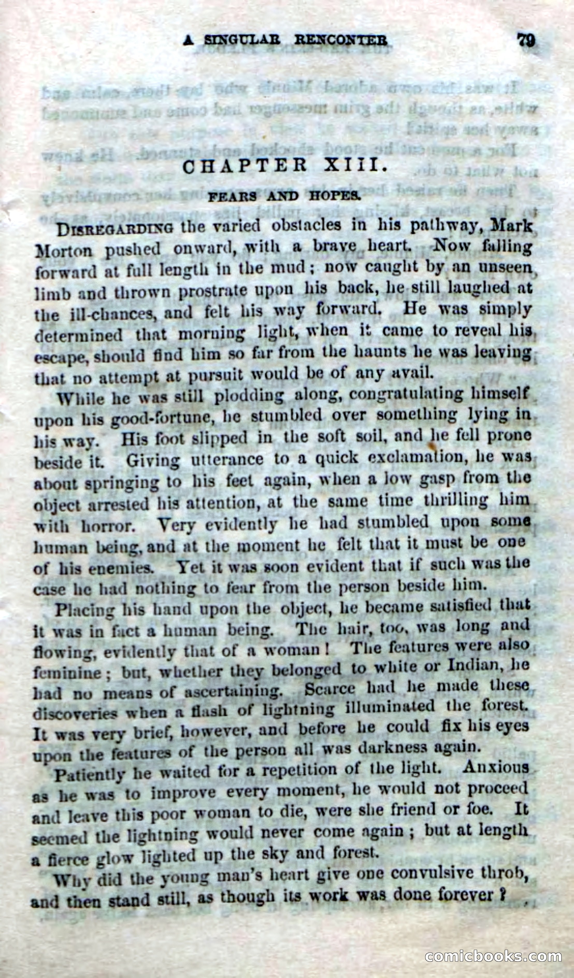 Beadle's Dime Novels No. 166: Red-Skin's Pledge — page 77 of 100