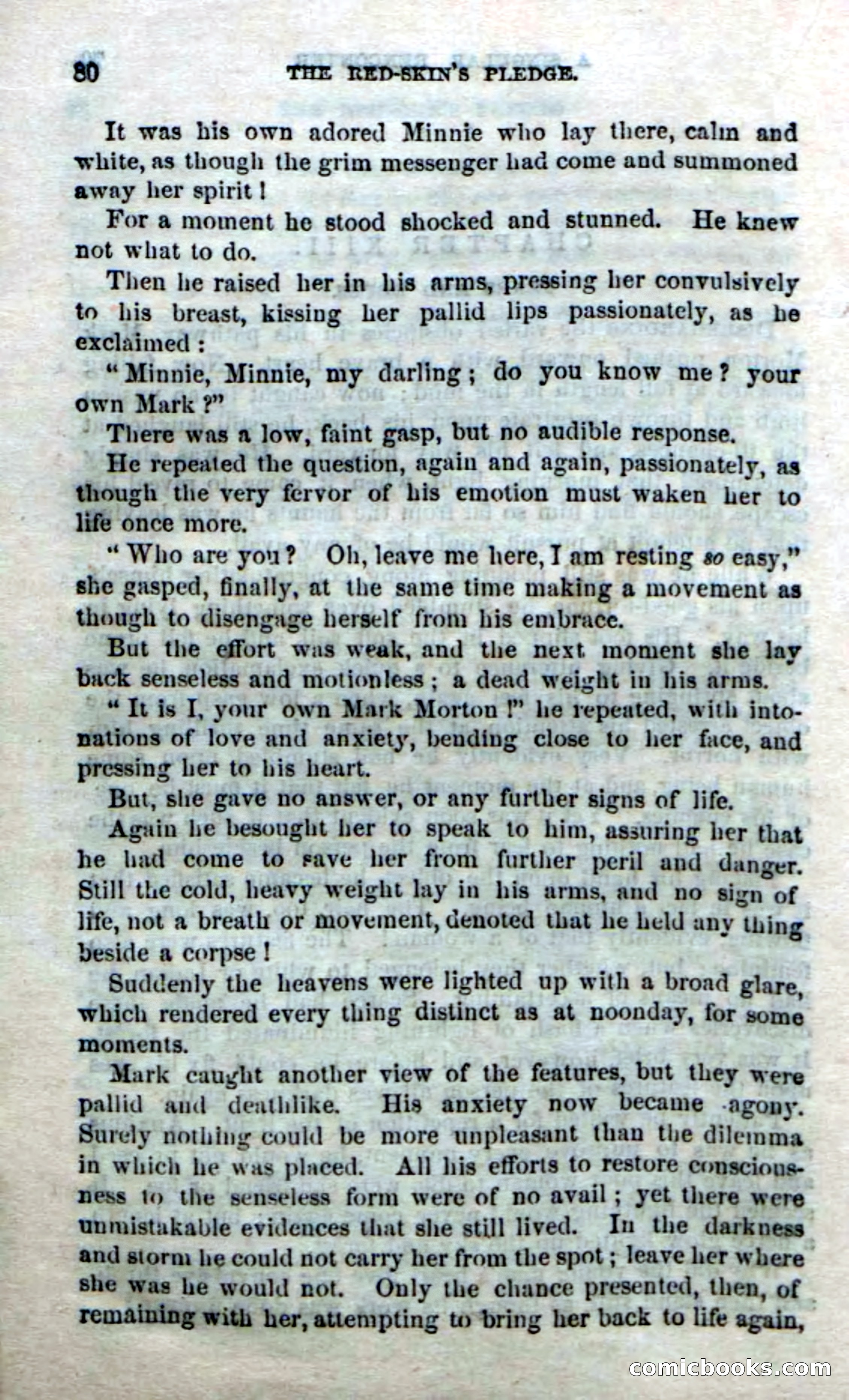 Beadle's Dime Novels No. 166: Red-Skin's Pledge — page 78 of 100