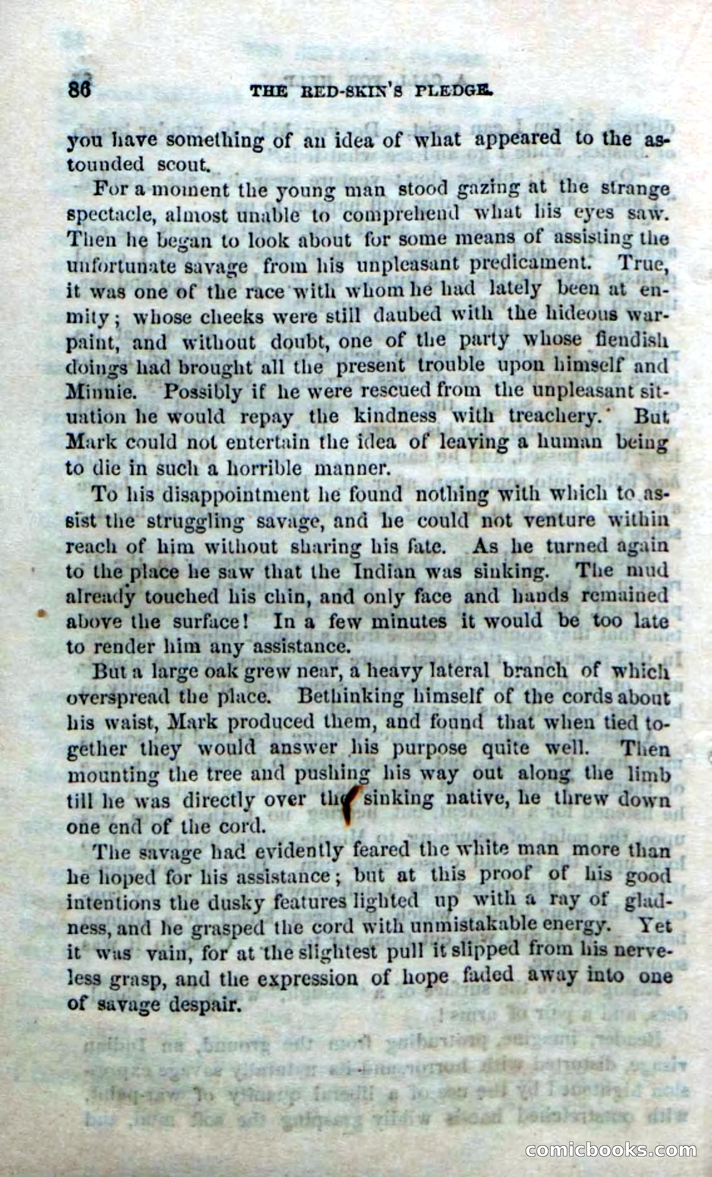 Beadle's Dime Novels No. 166: Red-Skin's Pledge — page 84 of 100