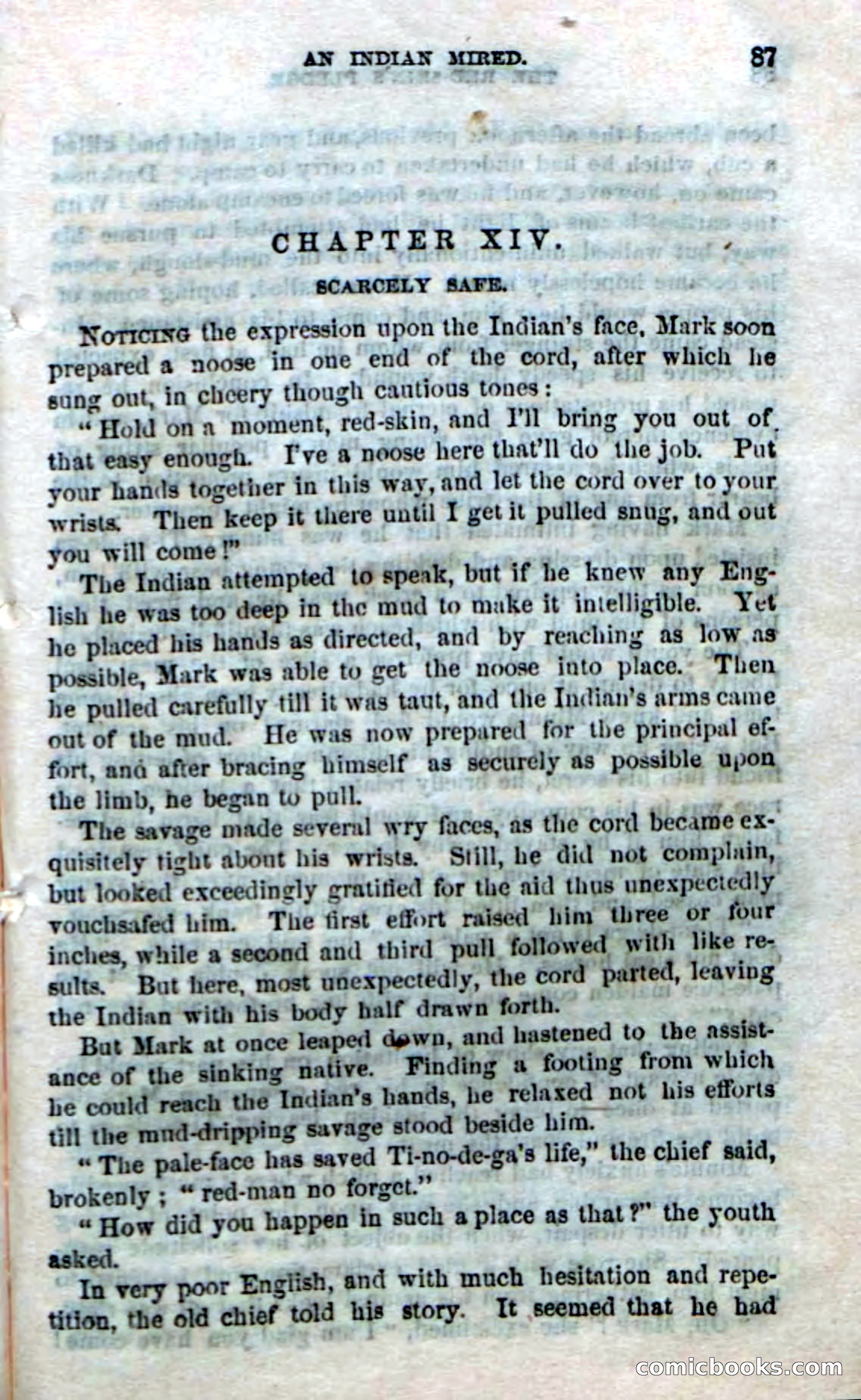 Beadle's Dime Novels No. 166: Red-Skin's Pledge — page 85 of 100