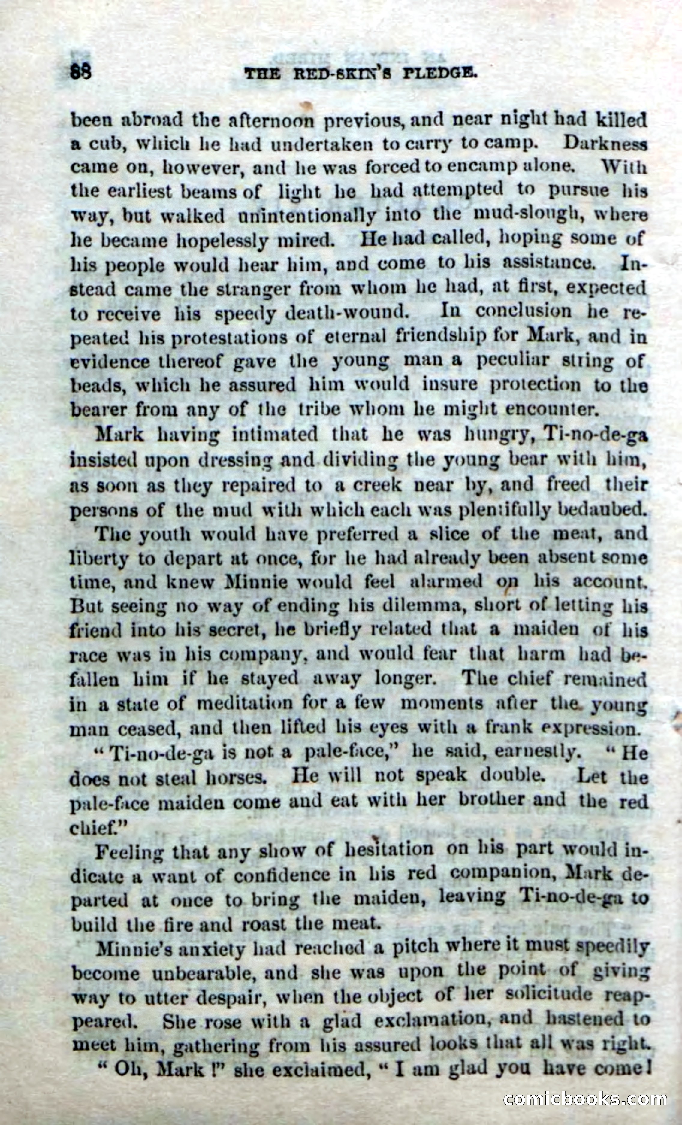 Beadle's Dime Novels No. 166: Red-Skin's Pledge — page 86 of 100