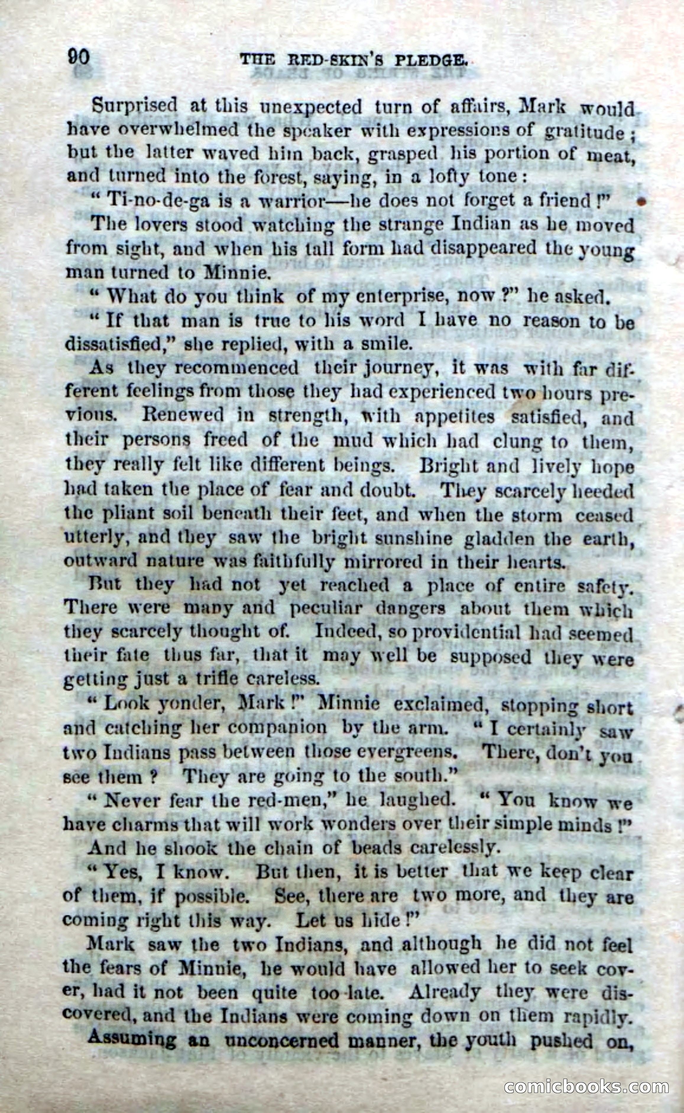 Beadle's Dime Novels No. 166: Red-Skin's Pledge — page 88 of 100