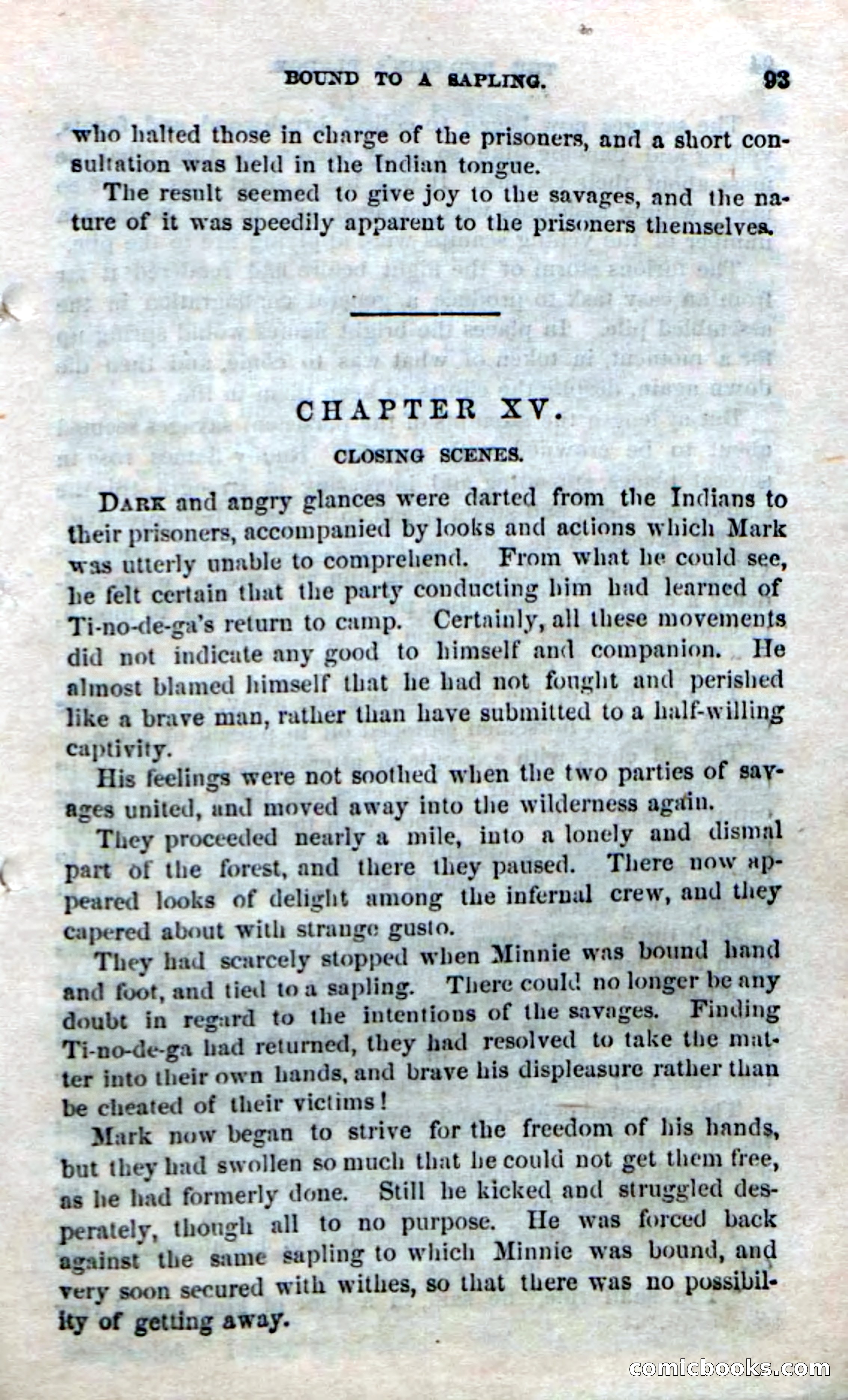 Beadle's Dime Novels No. 166: Red-Skin's Pledge — page 91 of 100