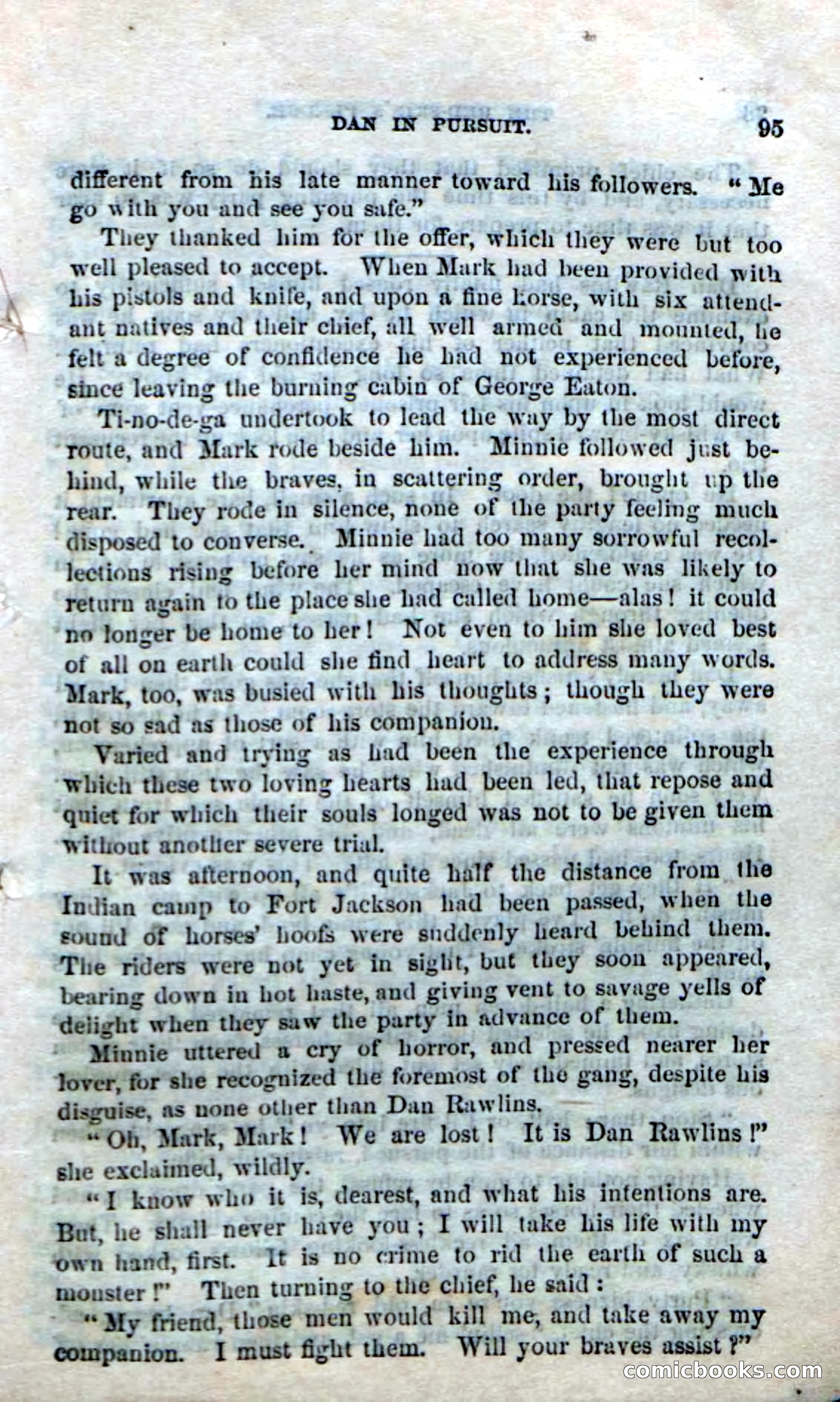 Beadle's Dime Novels No. 166: Red-Skin's Pledge — page 93 of 100