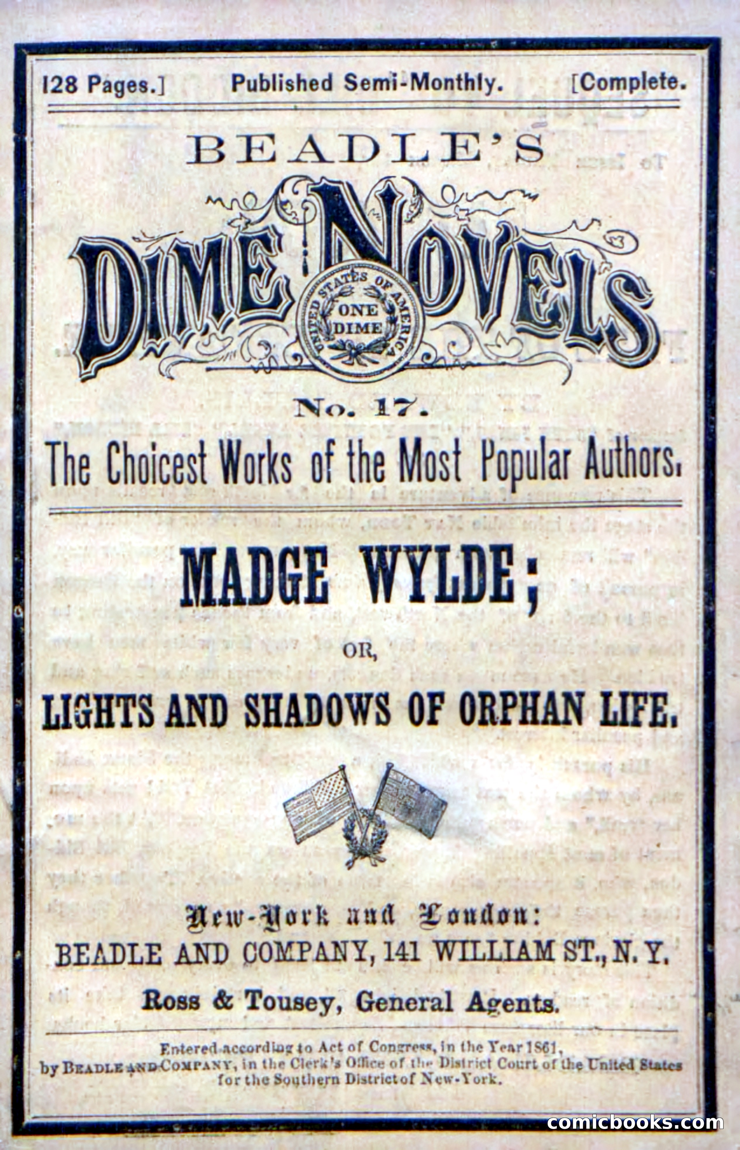 Beadle's Dime Novels No. 17 — page 1 of 132