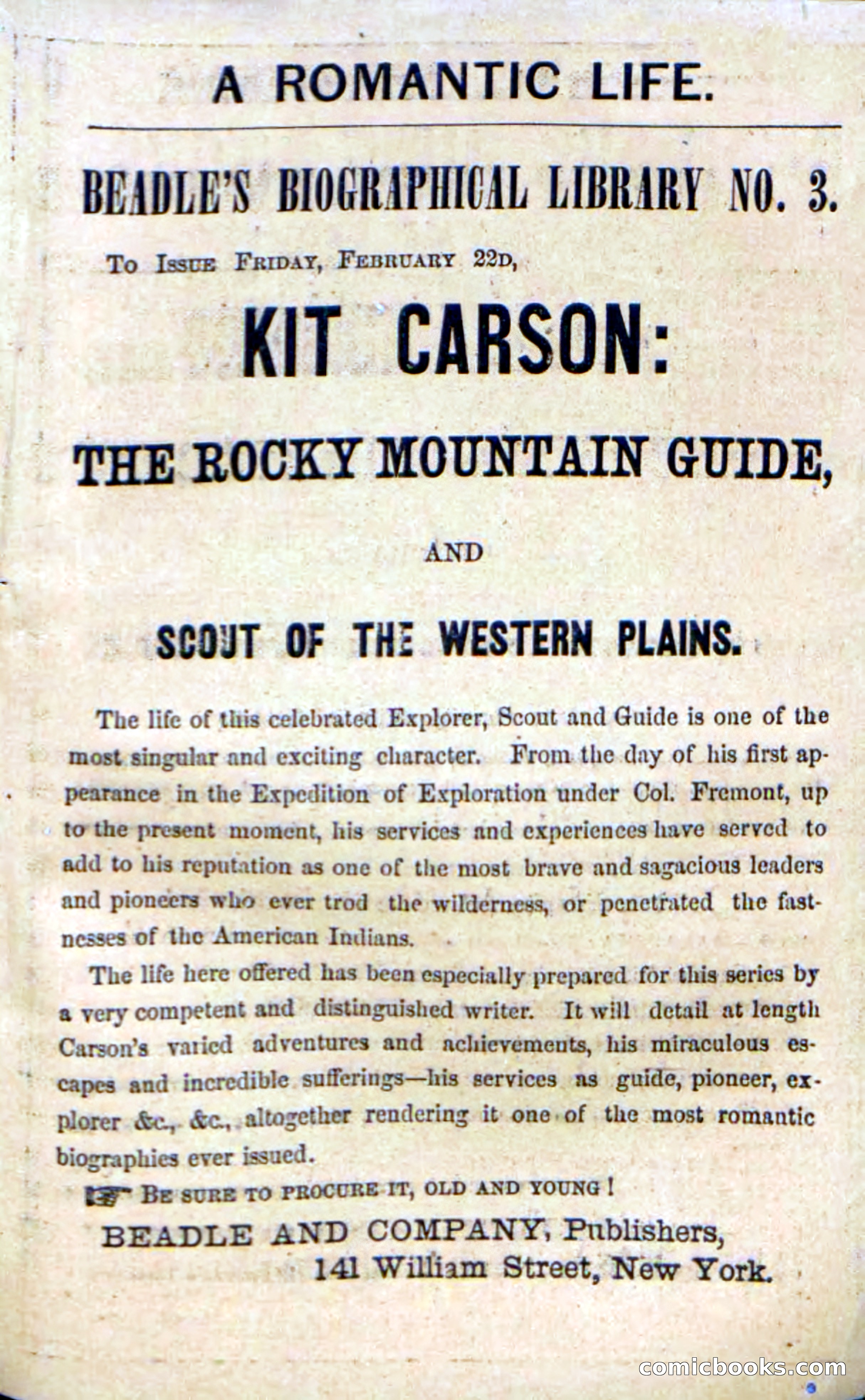 Beadle's Dime Novels No. 17 — page 131 of 132