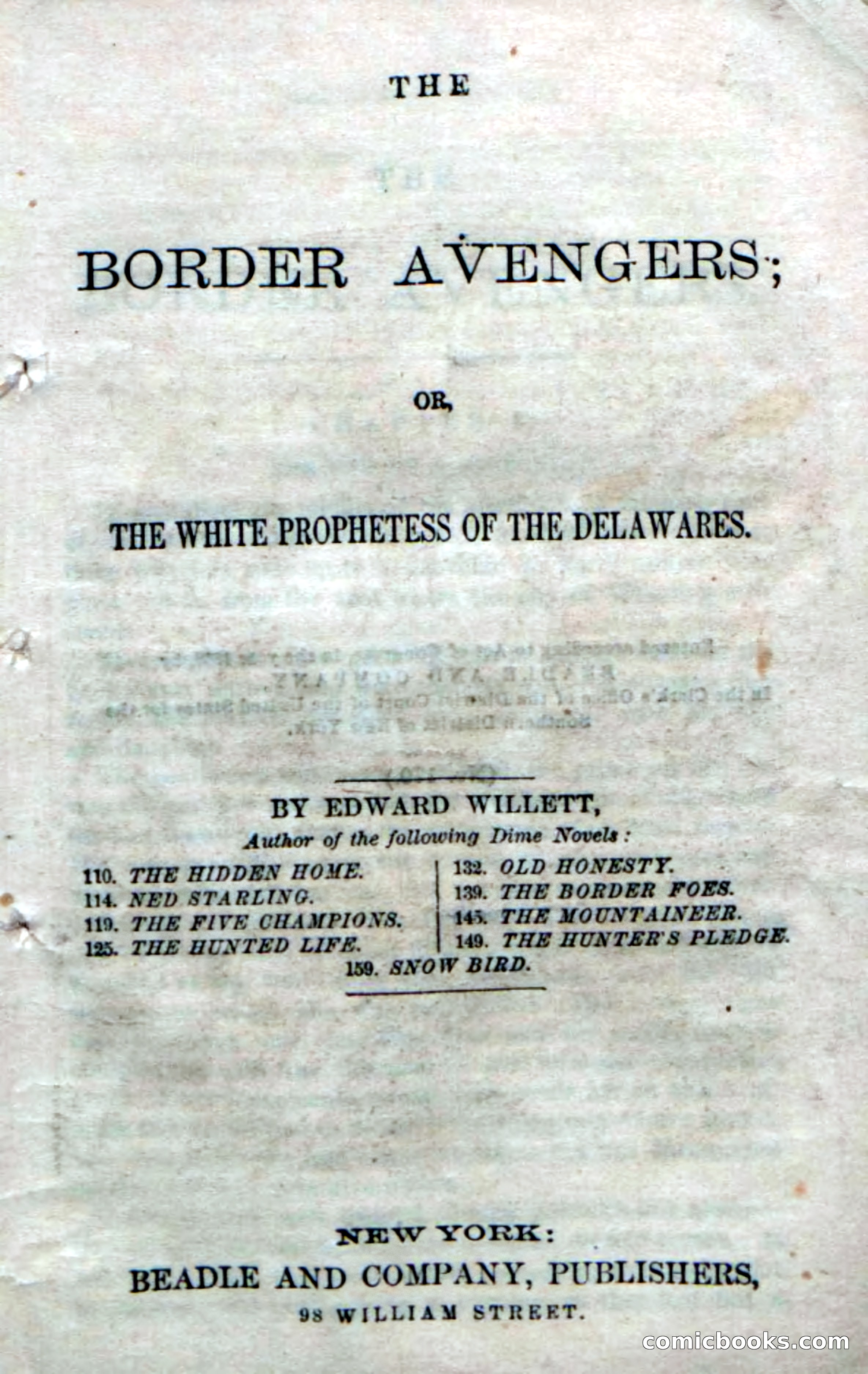 Beadle's Dime Novels No. 170: The Border Avengers — page 5 of 100