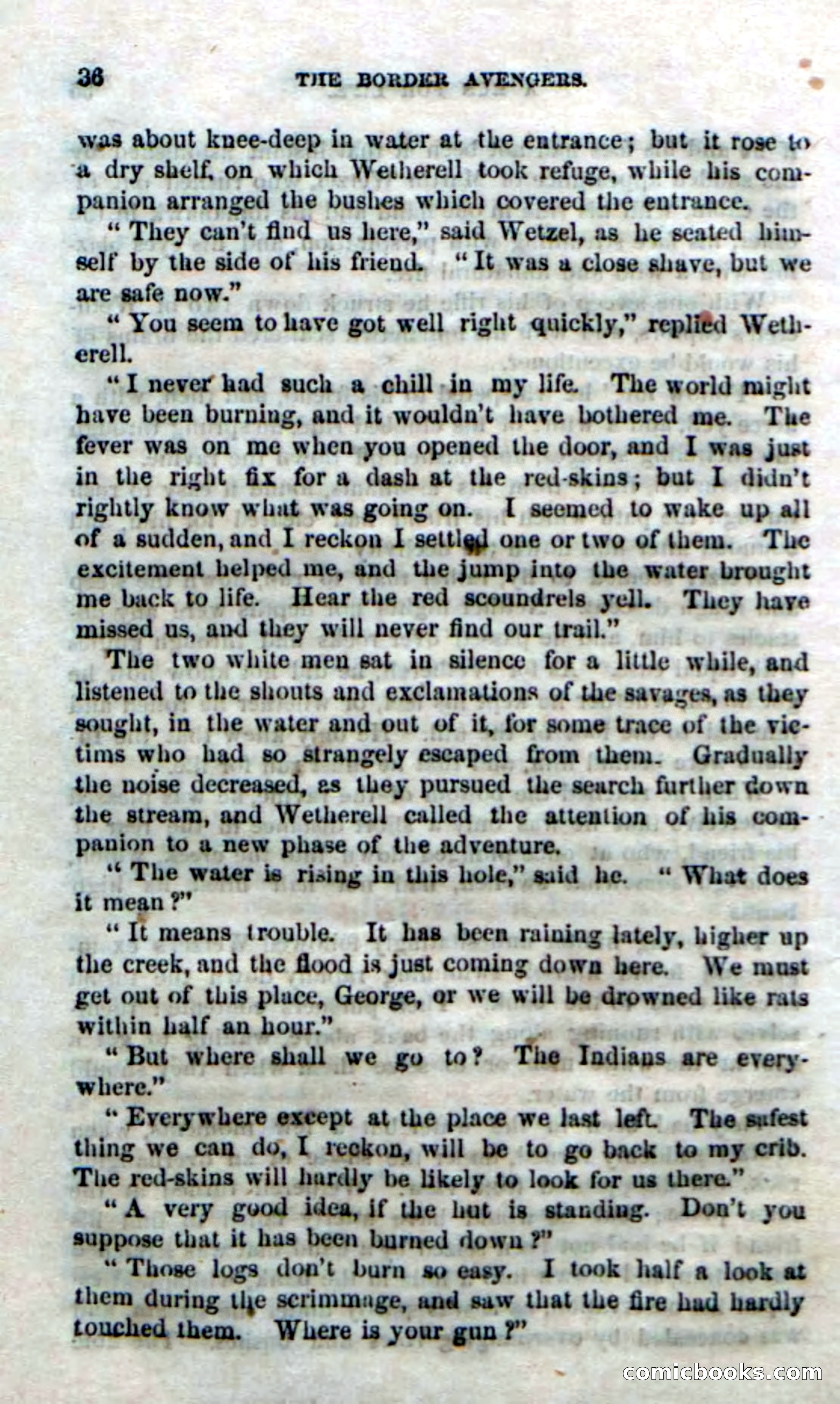 Beadle's Dime Novels No. 170: The Border Avengers — page 34 of 100