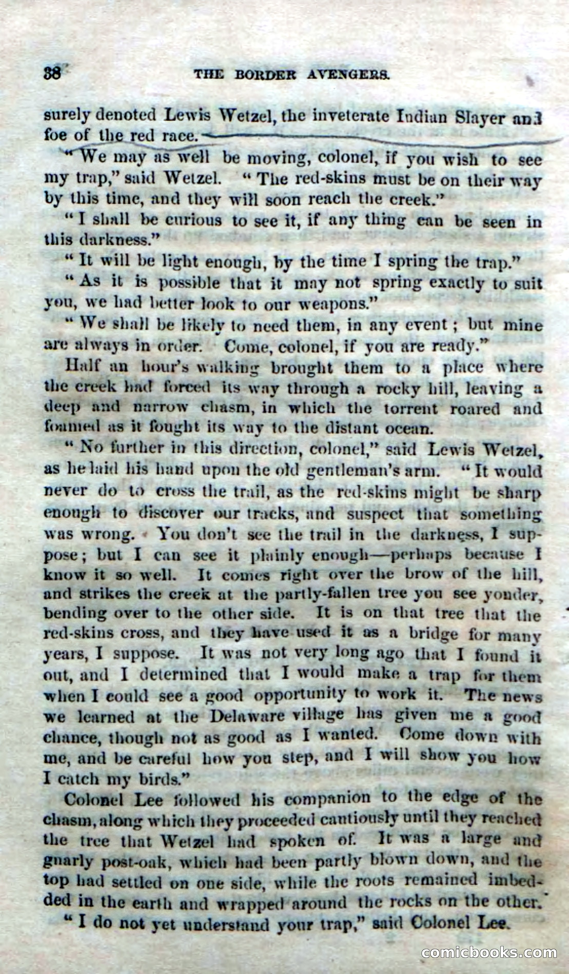 Beadle's Dime Novels No. 170: The Border Avengers — page 36 of 100