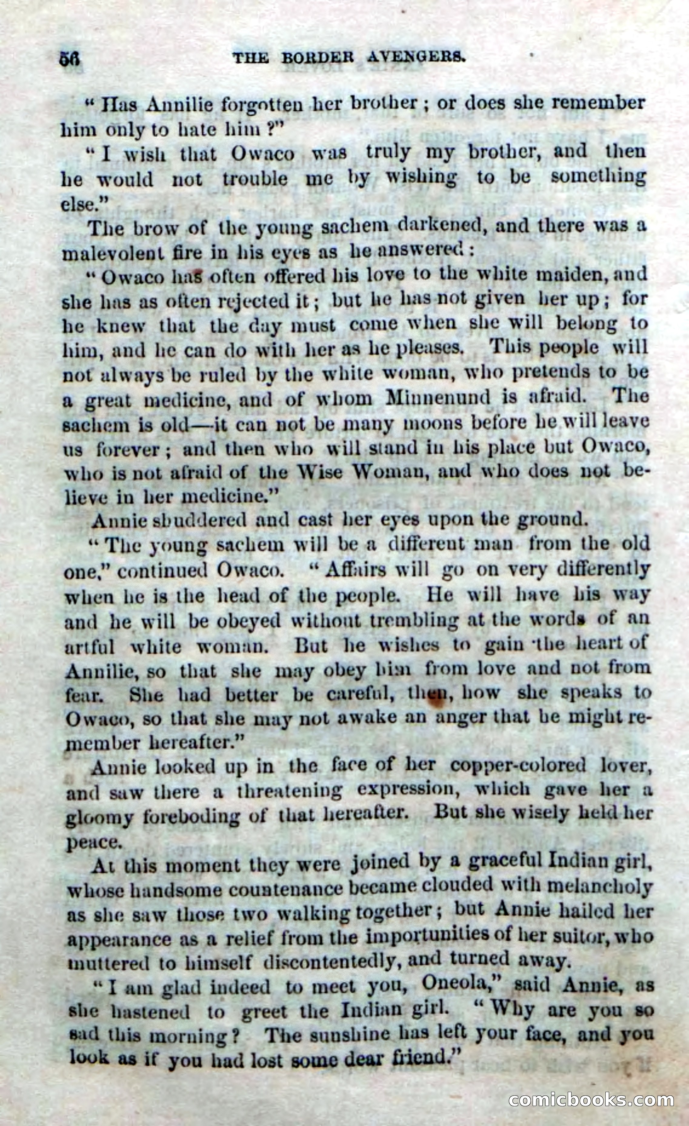 Beadle's Dime Novels No. 170: The Border Avengers — page 54 of 100