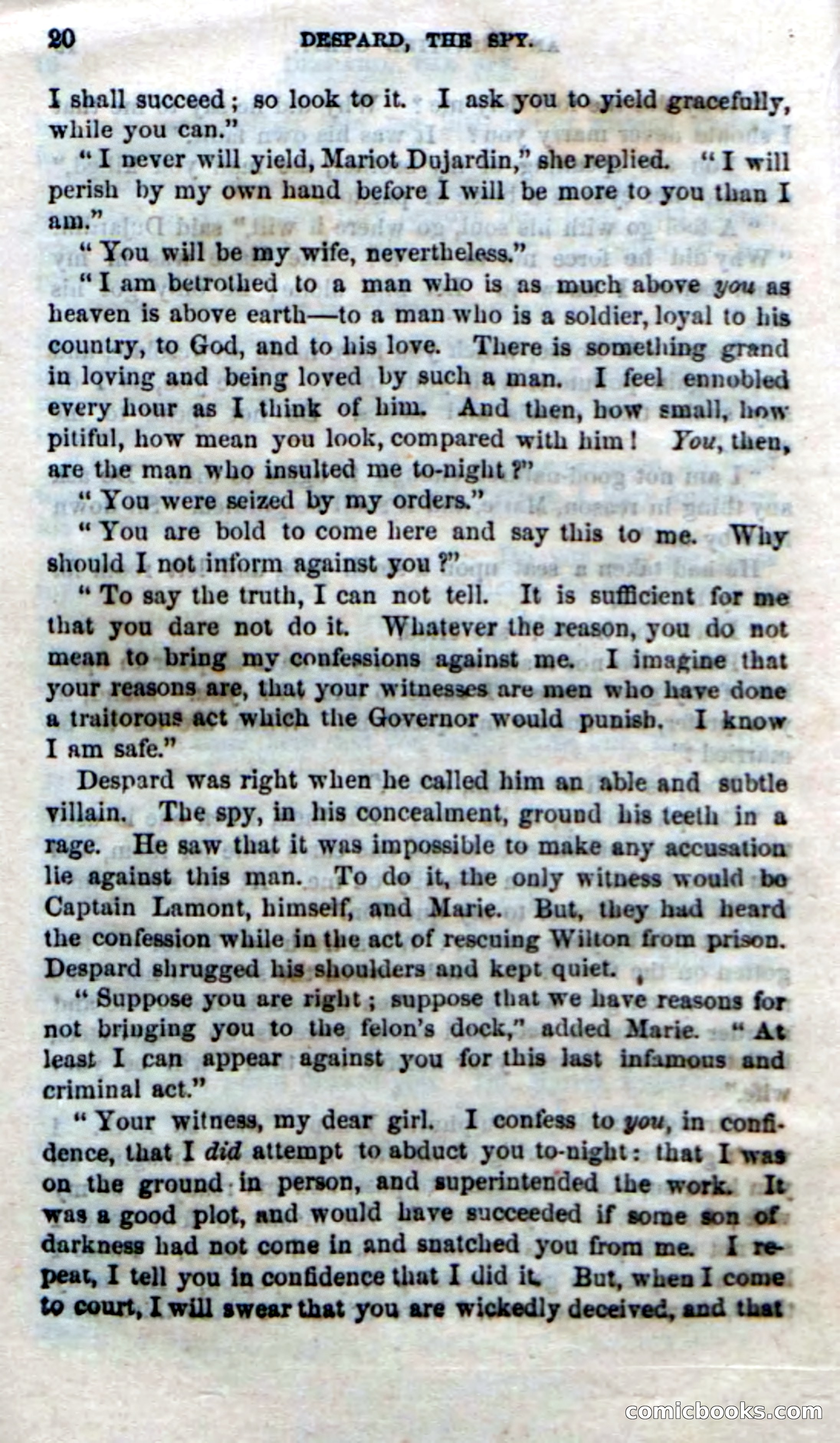 Beadle's Dime Novels No. 172: Despard, the Spy — page 18 of 100