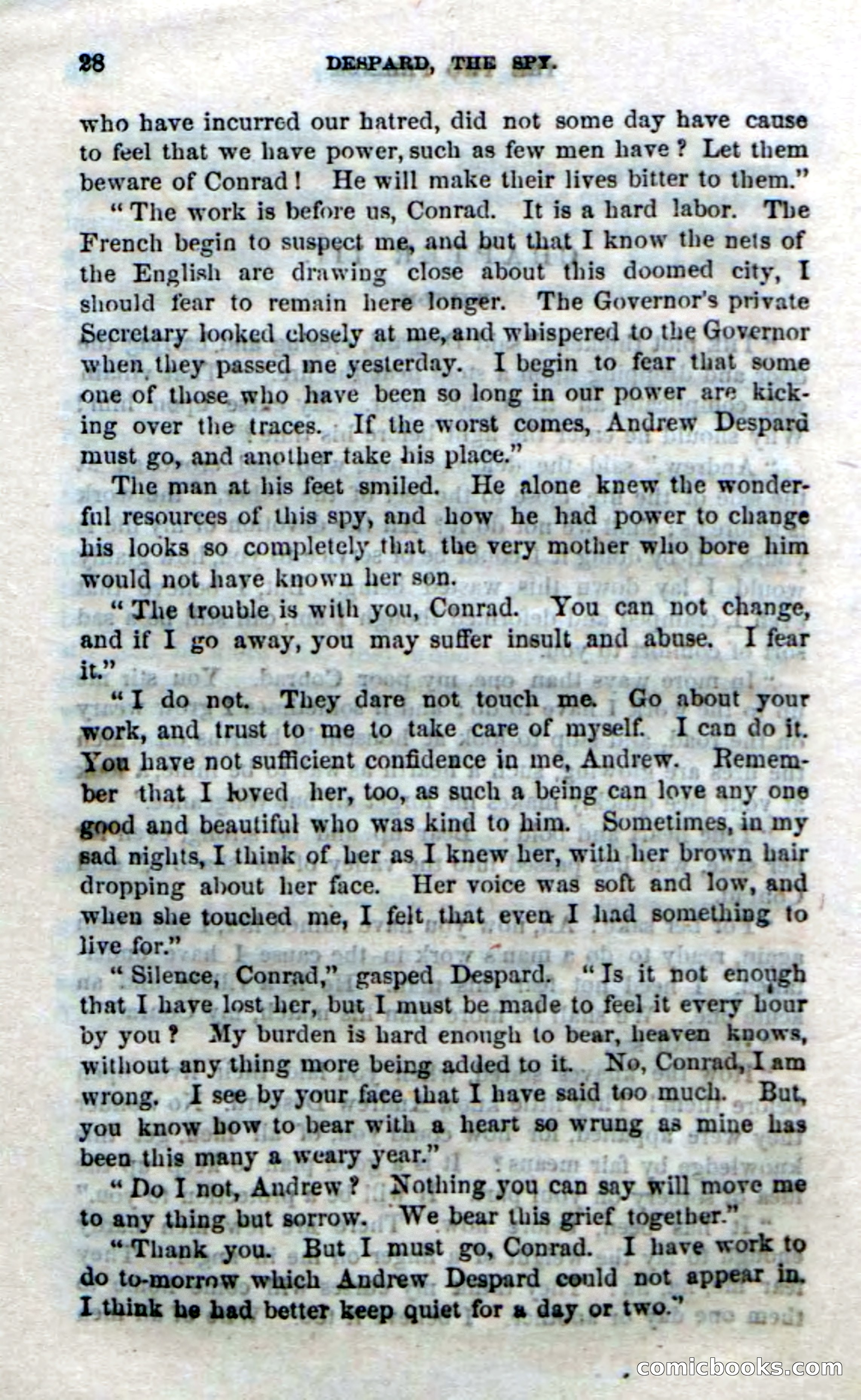 Beadle's Dime Novels No. 172: Despard, the Spy — page 26 of 100