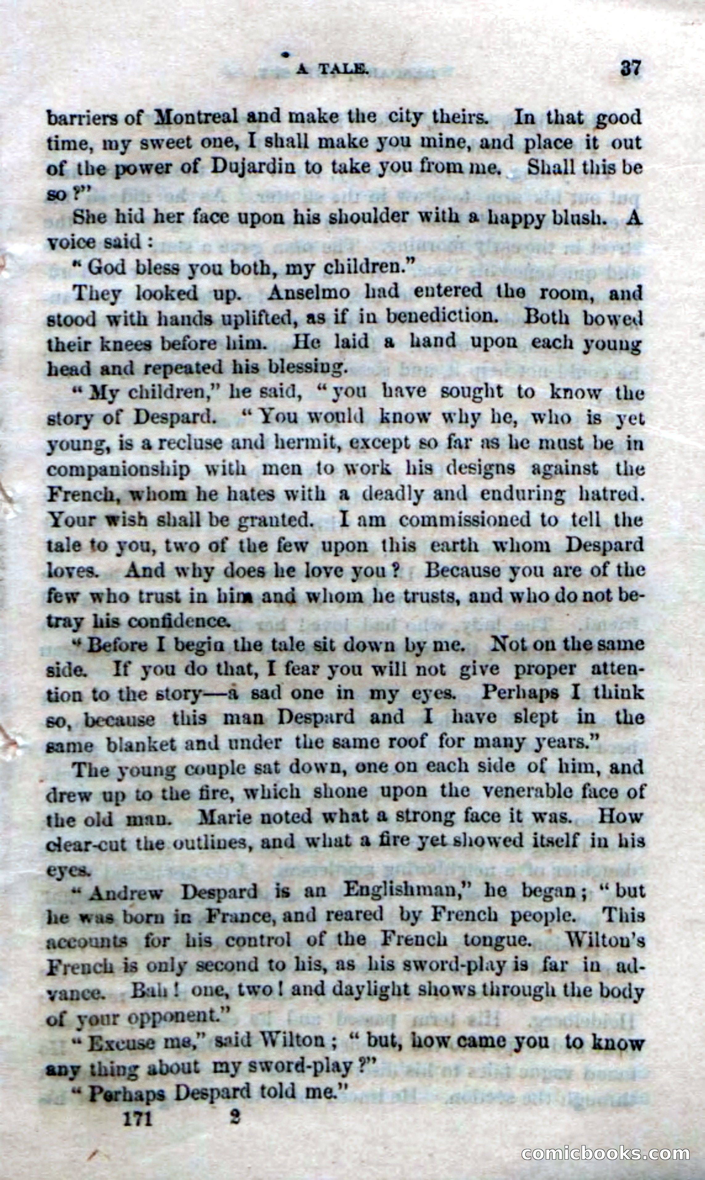 Beadle's Dime Novels No. 172: Despard, the Spy — page 35 of 100