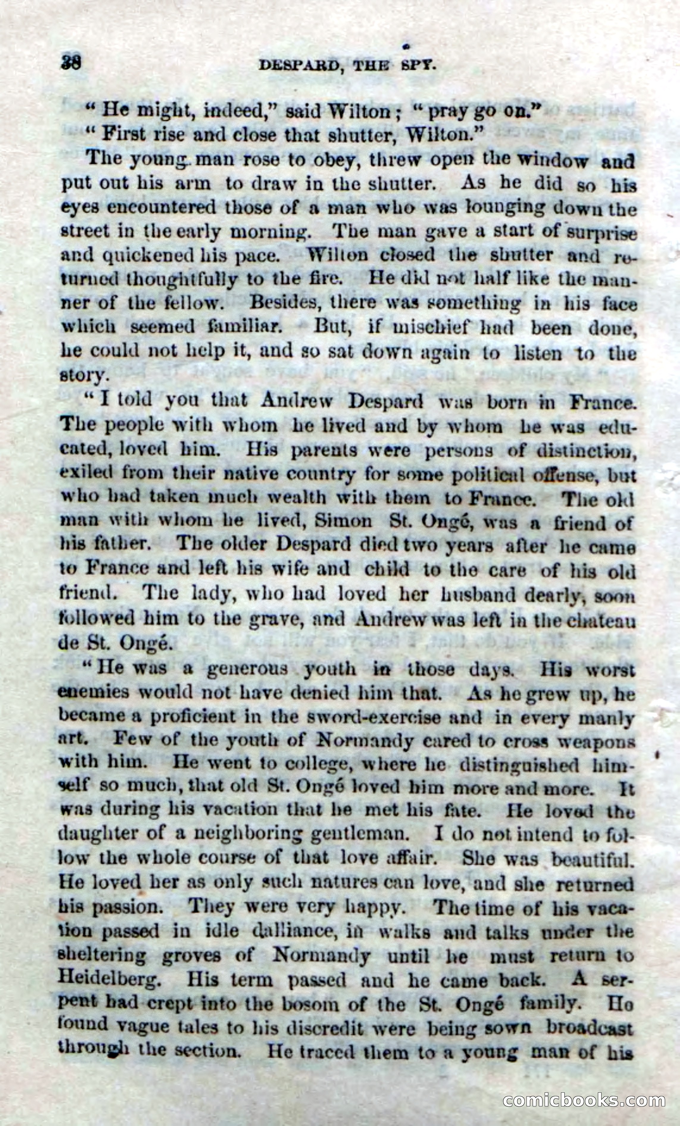 Beadle's Dime Novels No. 172: Despard, the Spy — page 36 of 100