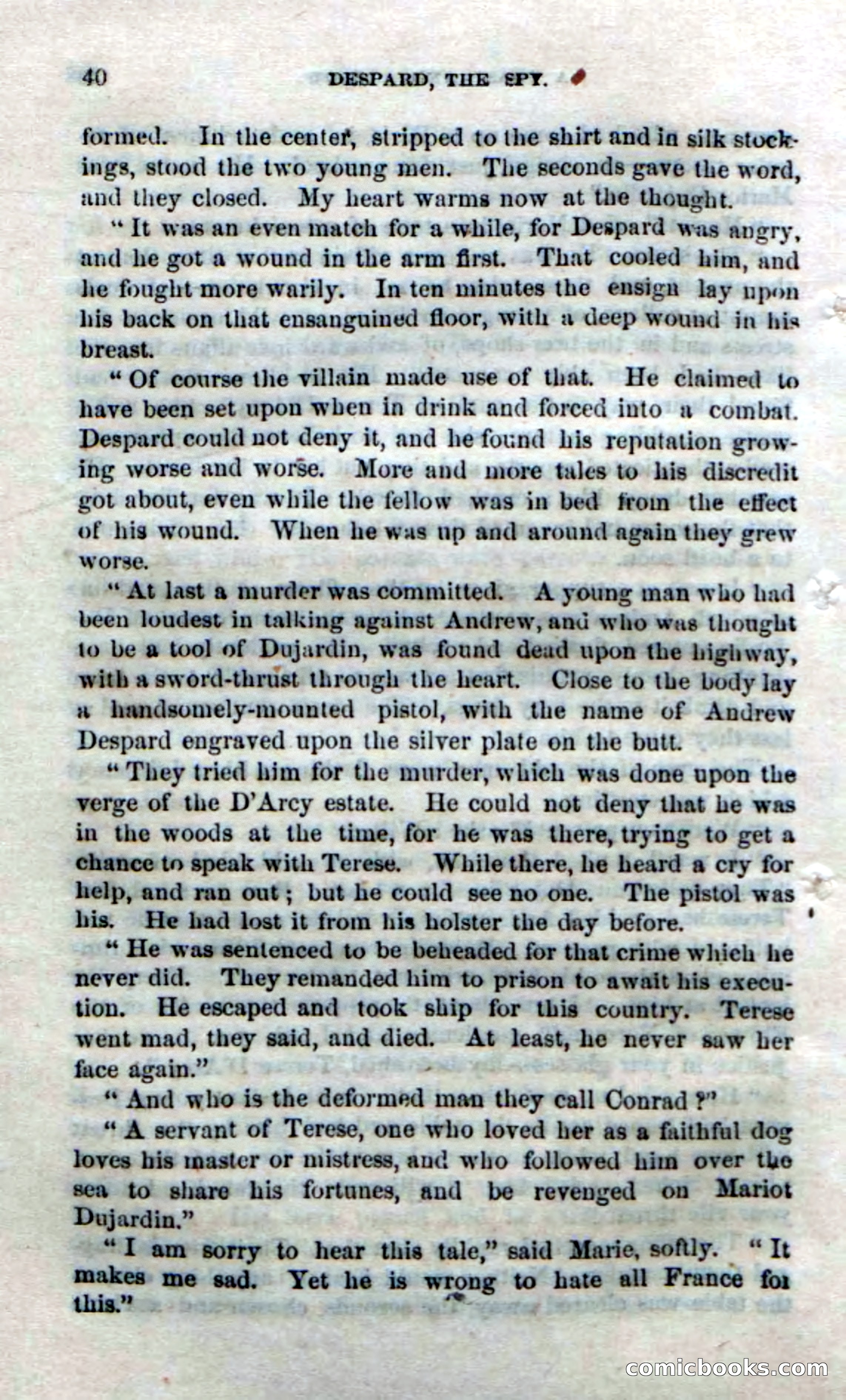 Beadle's Dime Novels No. 172: Despard, the Spy — page 38 of 100