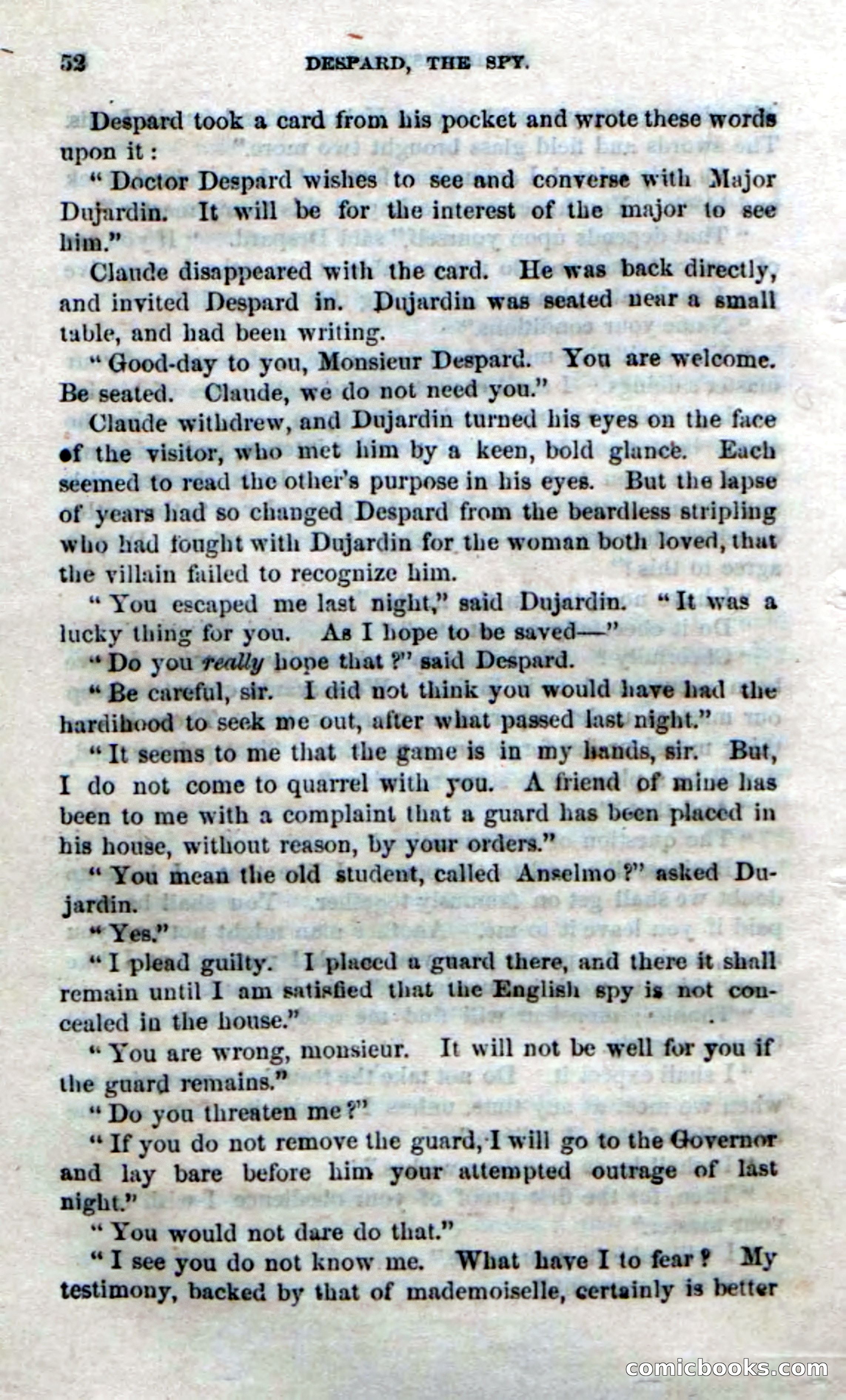 Beadle's Dime Novels No. 172: Despard, the Spy — page 50 of 100