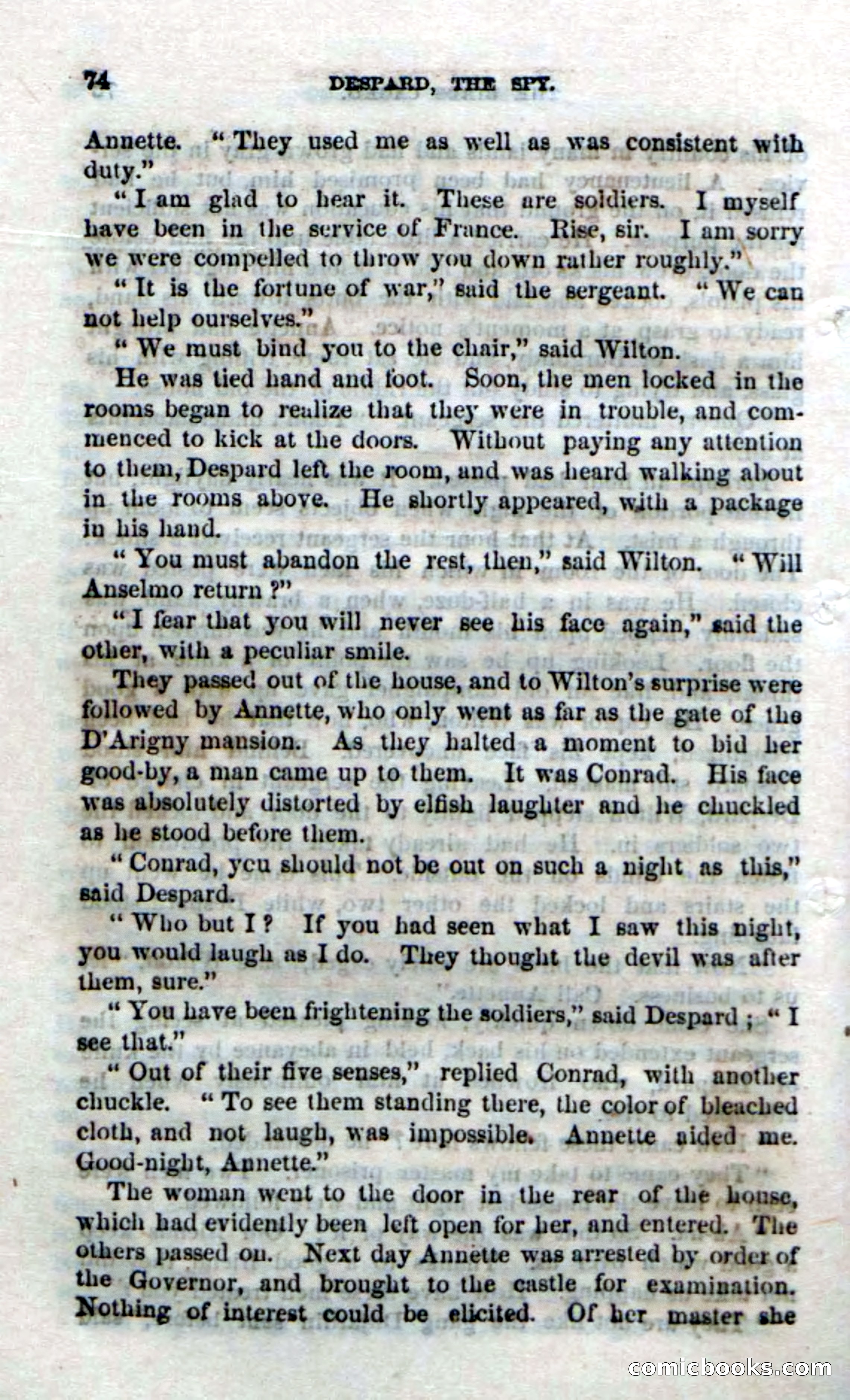 Beadle's Dime Novels No. 172: Despard, the Spy — page 72 of 100