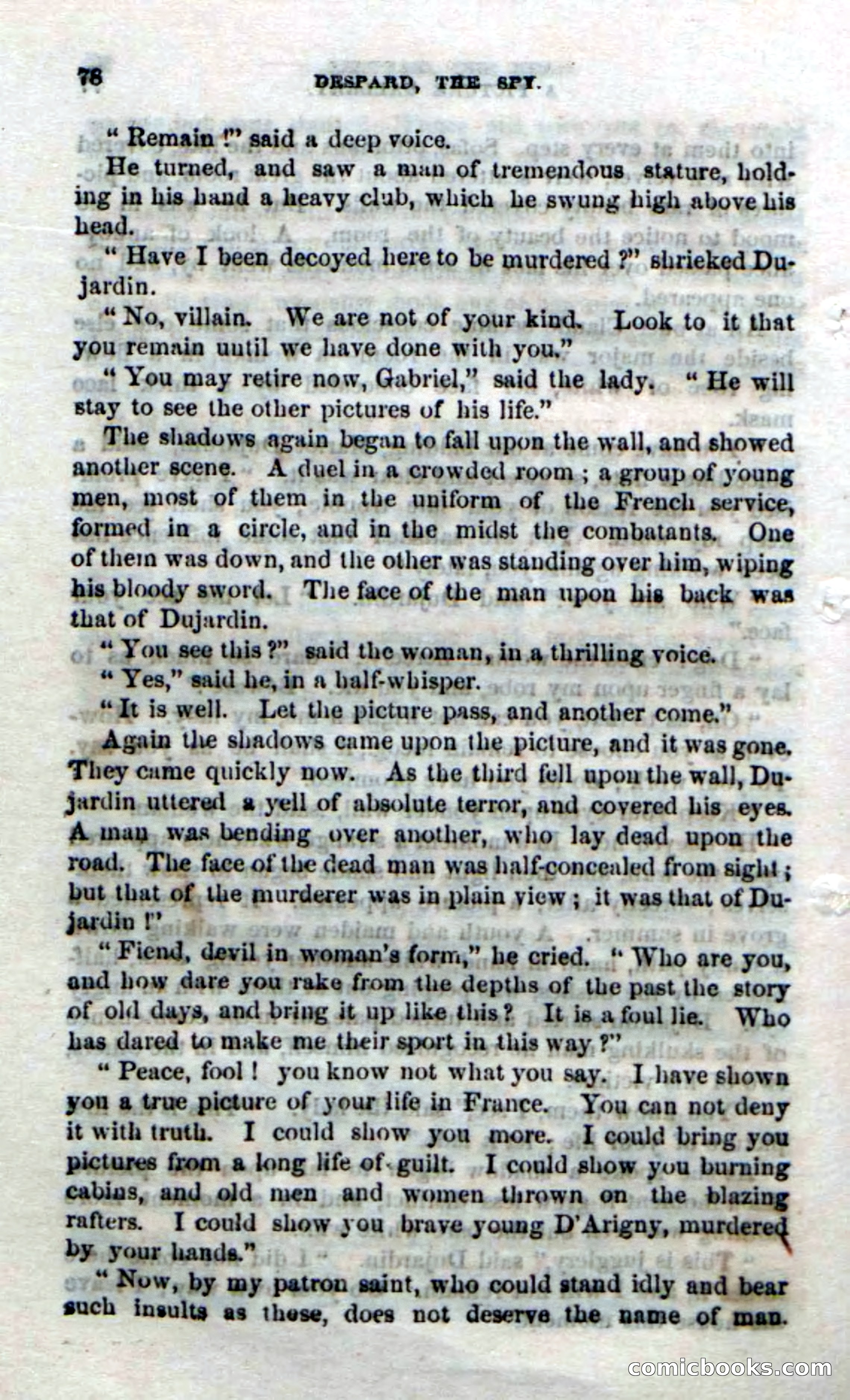 Beadle's Dime Novels No. 172: Despard, the Spy — page 76 of 100