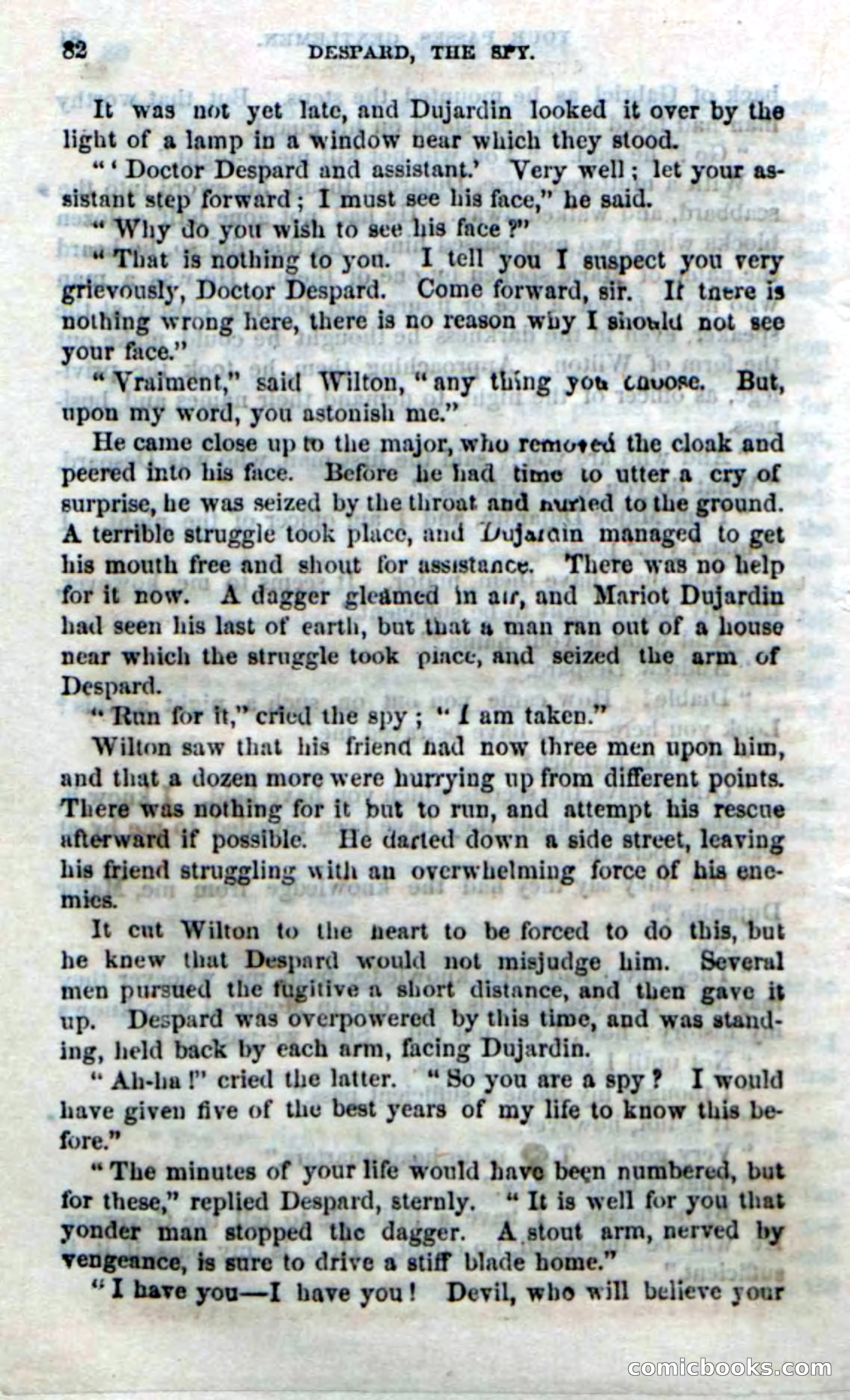 Beadle's Dime Novels No. 172: Despard, the Spy — page 80 of 100