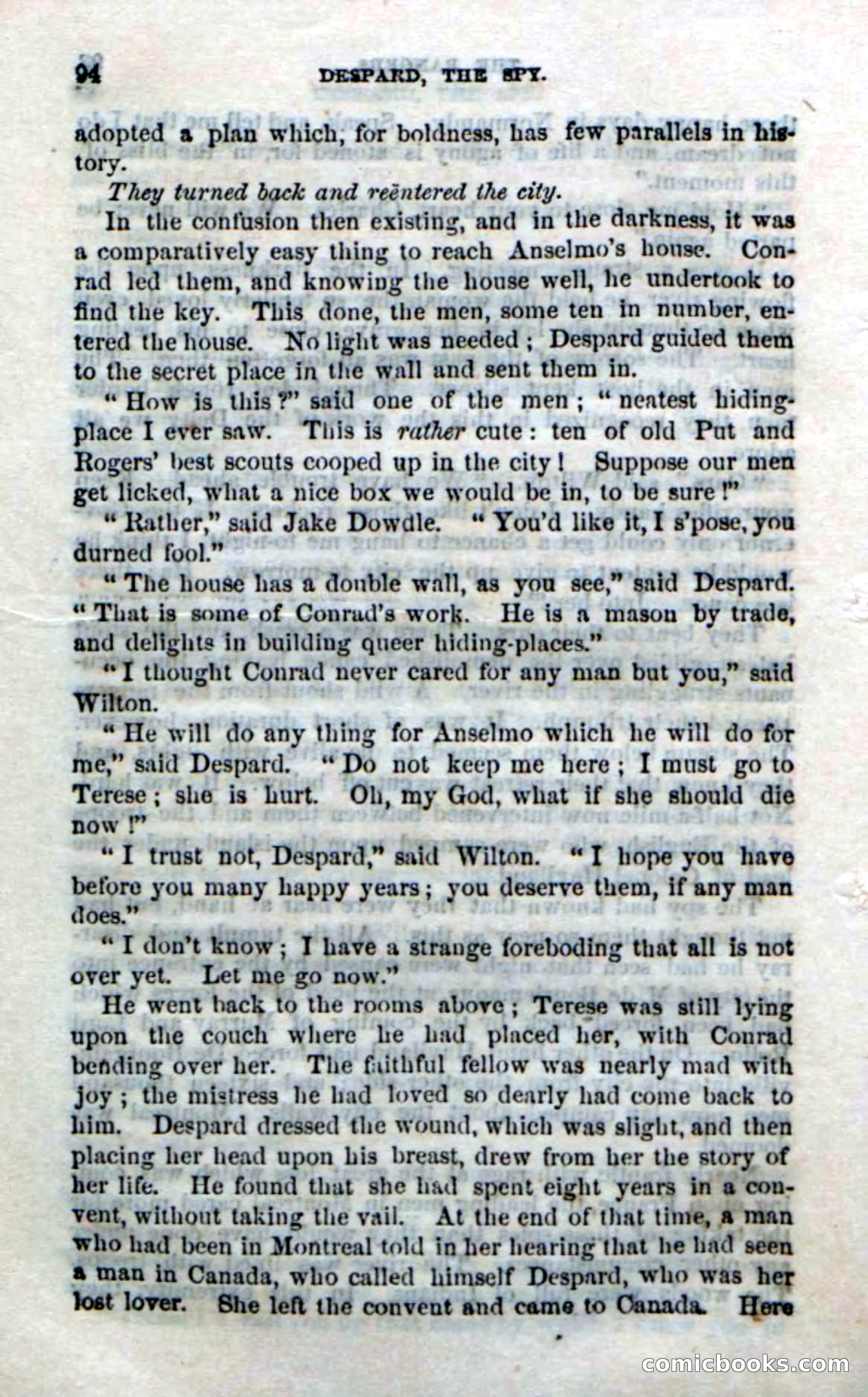 Beadle's Dime Novels No. 172: Despard, the Spy — page 92 of 100