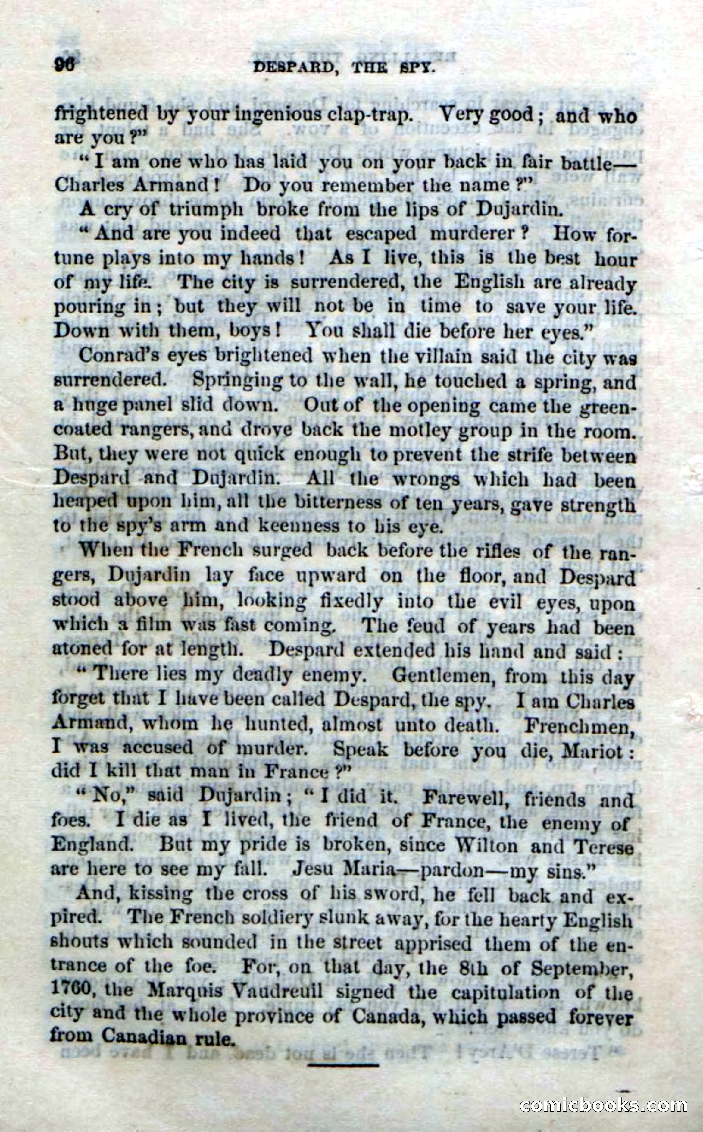 Beadle's Dime Novels No. 172: Despard, the Spy — page 94 of 100