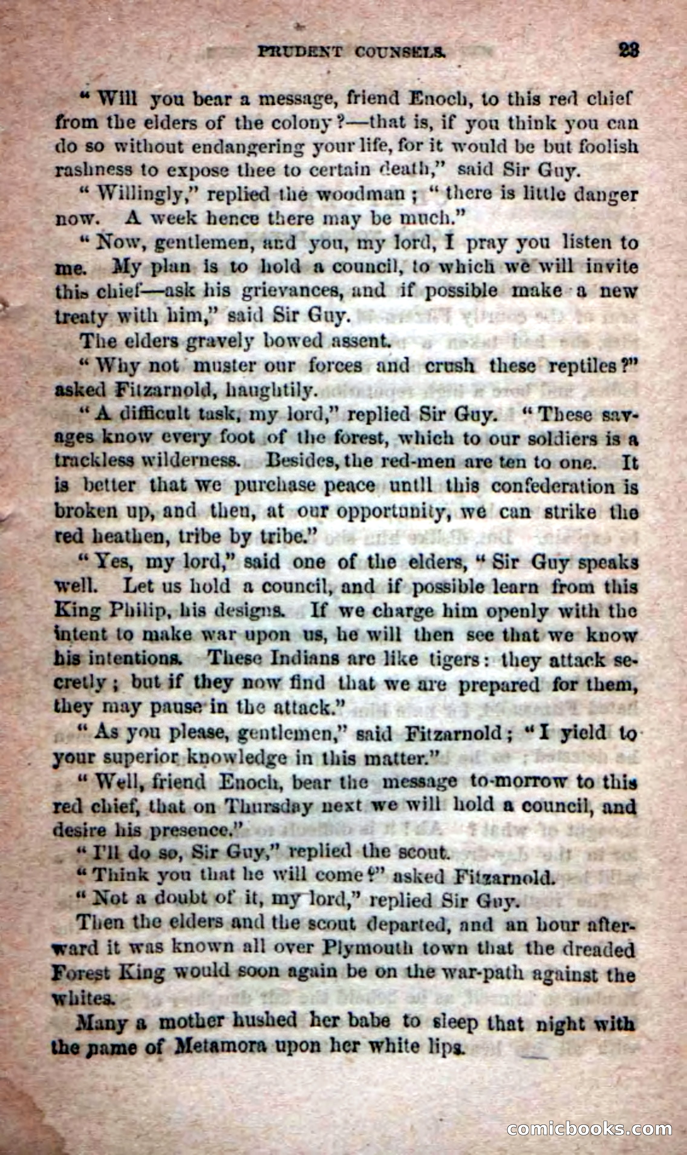 Beadle's Dime Novels No. 204: Metamora; or, The Forest King — page 21 of 98
