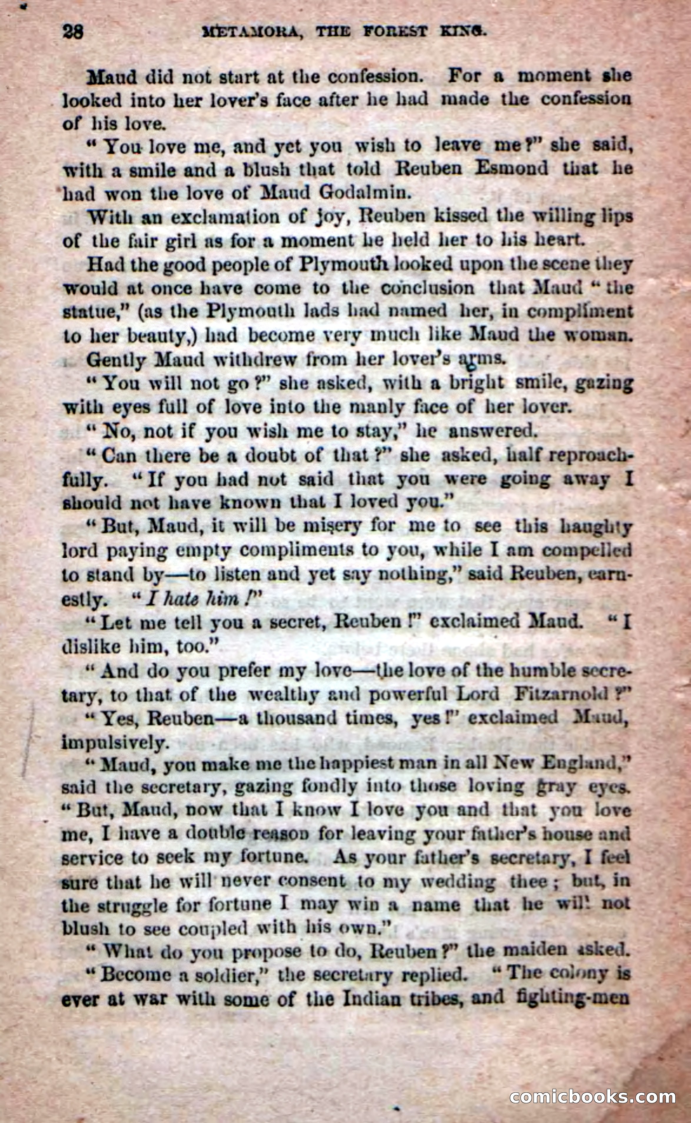 Beadle's Dime Novels No. 204: Metamora; or, The Forest King — page 26 of 98