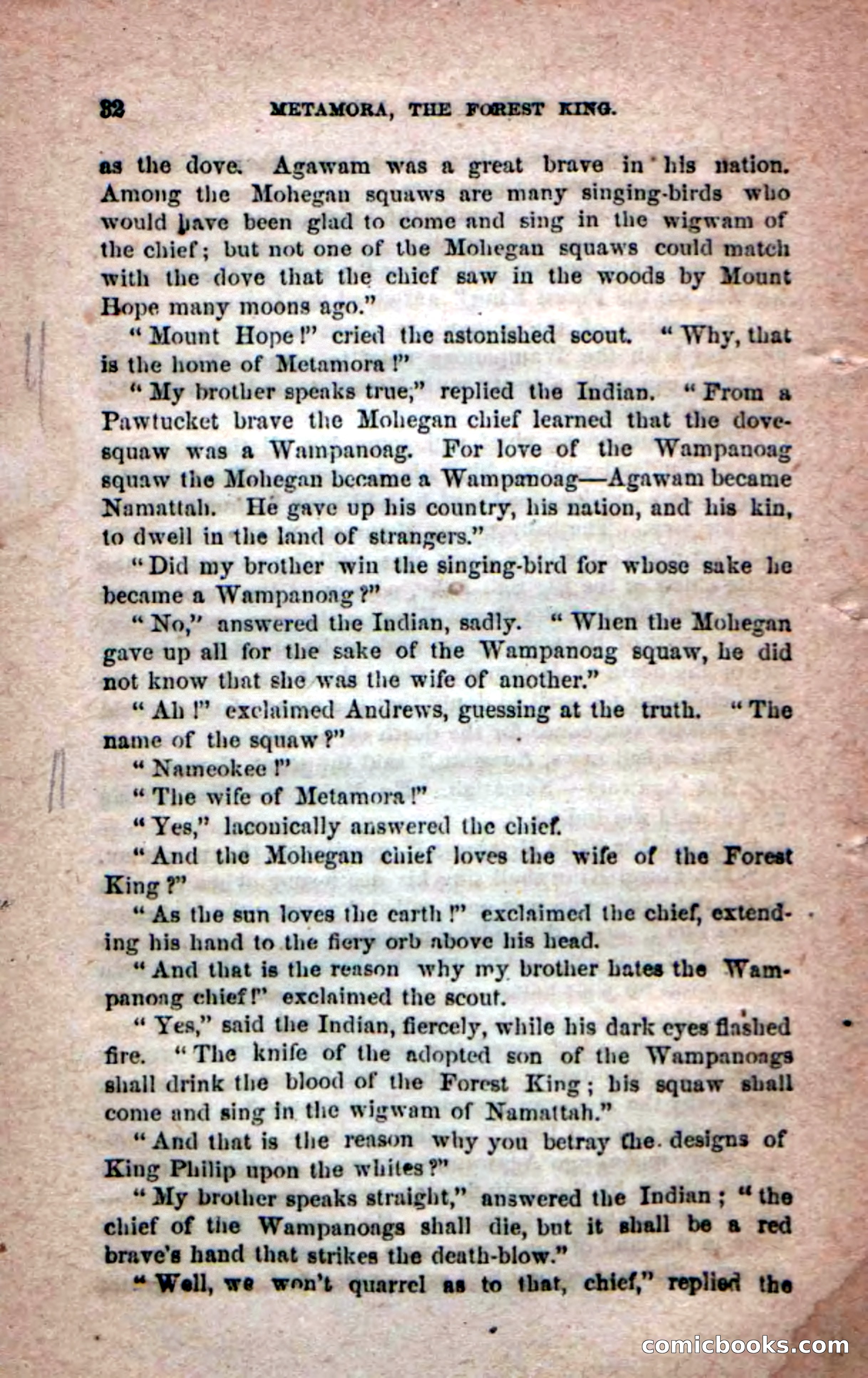 Beadle's Dime Novels No. 204: Metamora; or, The Forest King — page 30 of 98