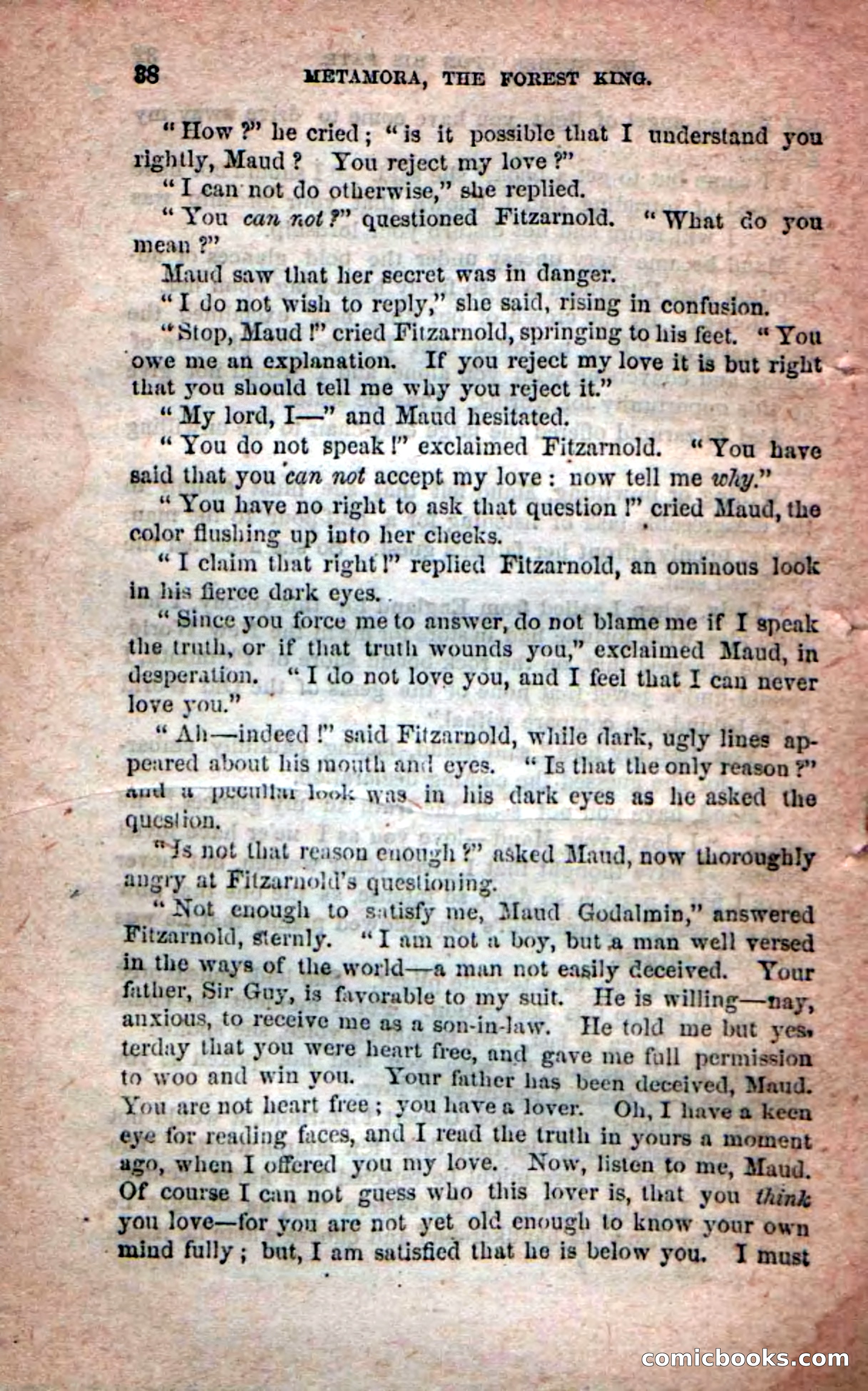 Beadle's Dime Novels No. 204: Metamora; or, The Forest King — page 36 of 98