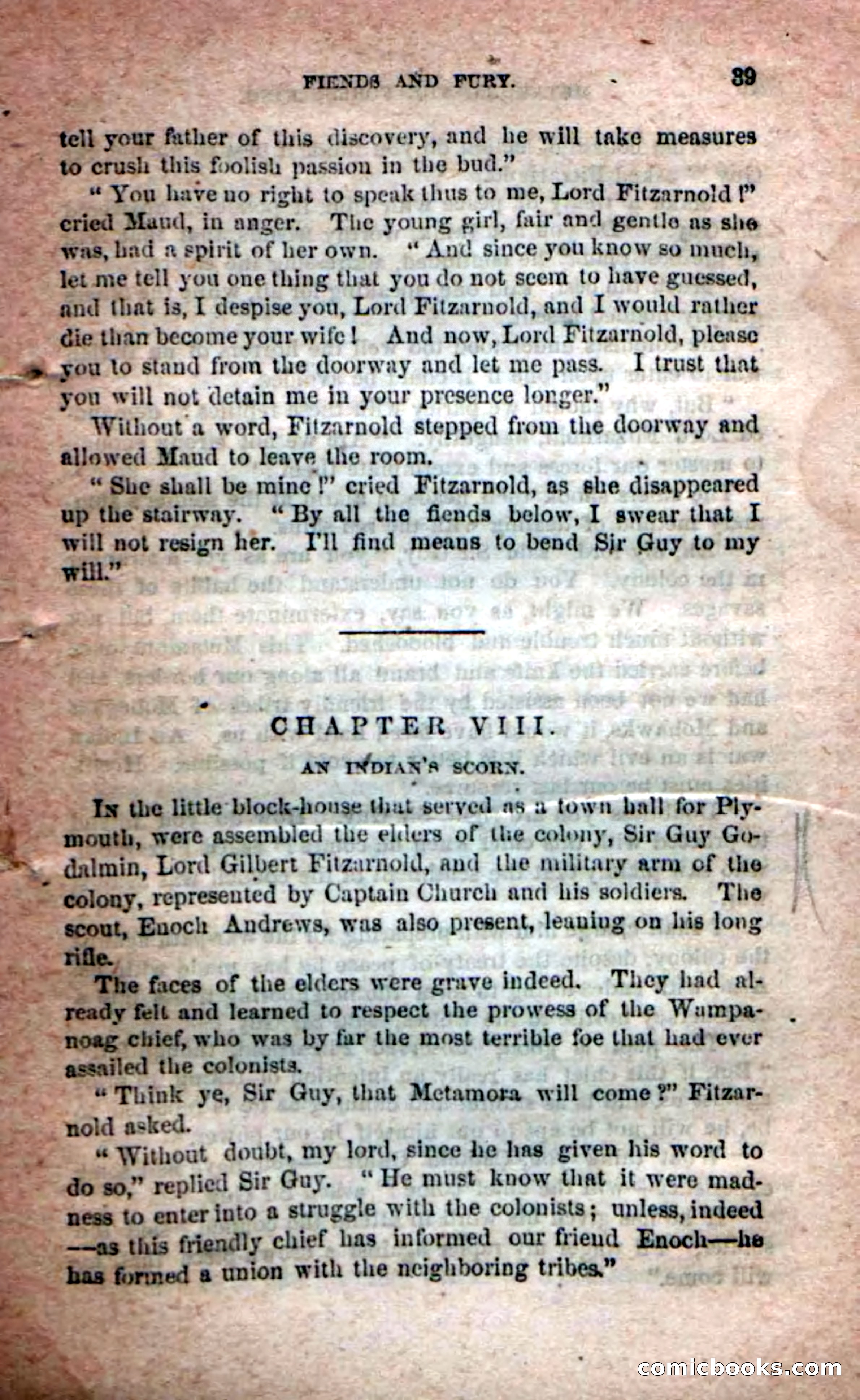Beadle's Dime Novels No. 204: Metamora; or, The Forest King — page 37 of 98
