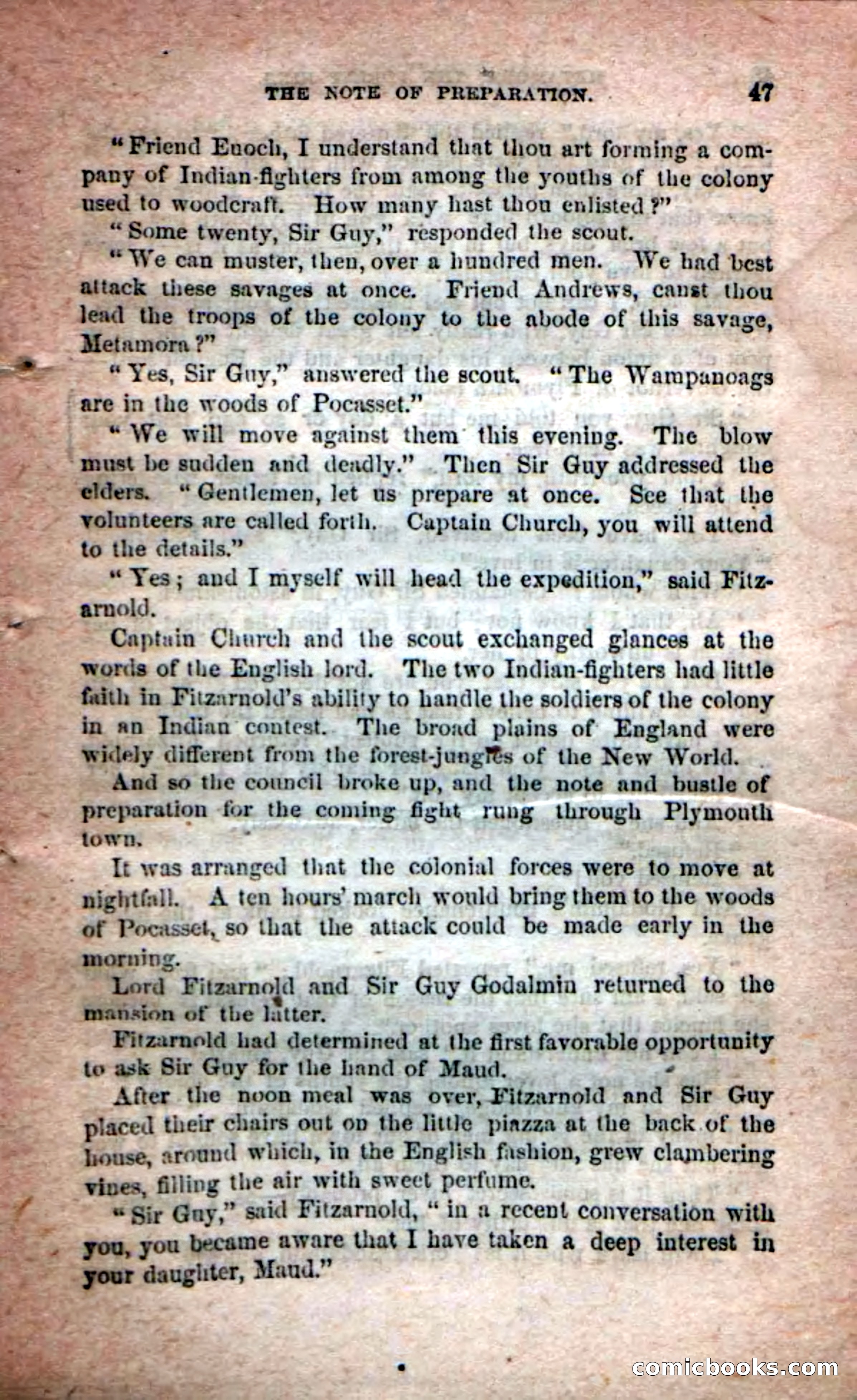 Beadle's Dime Novels No. 204: Metamora; or, The Forest King — page 45 of 98