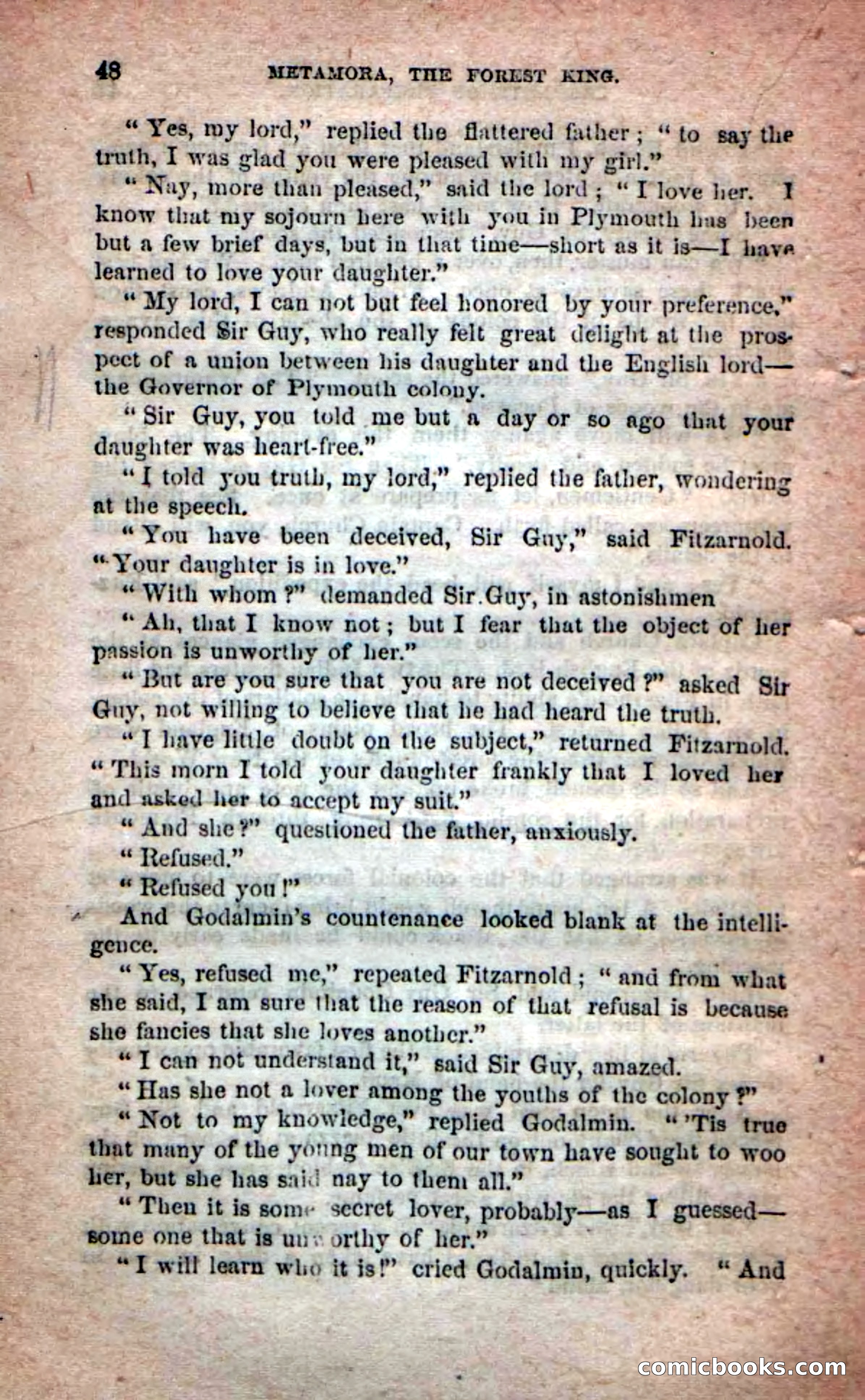 Beadle's Dime Novels No. 204: Metamora; or, The Forest King — page 46 of 98