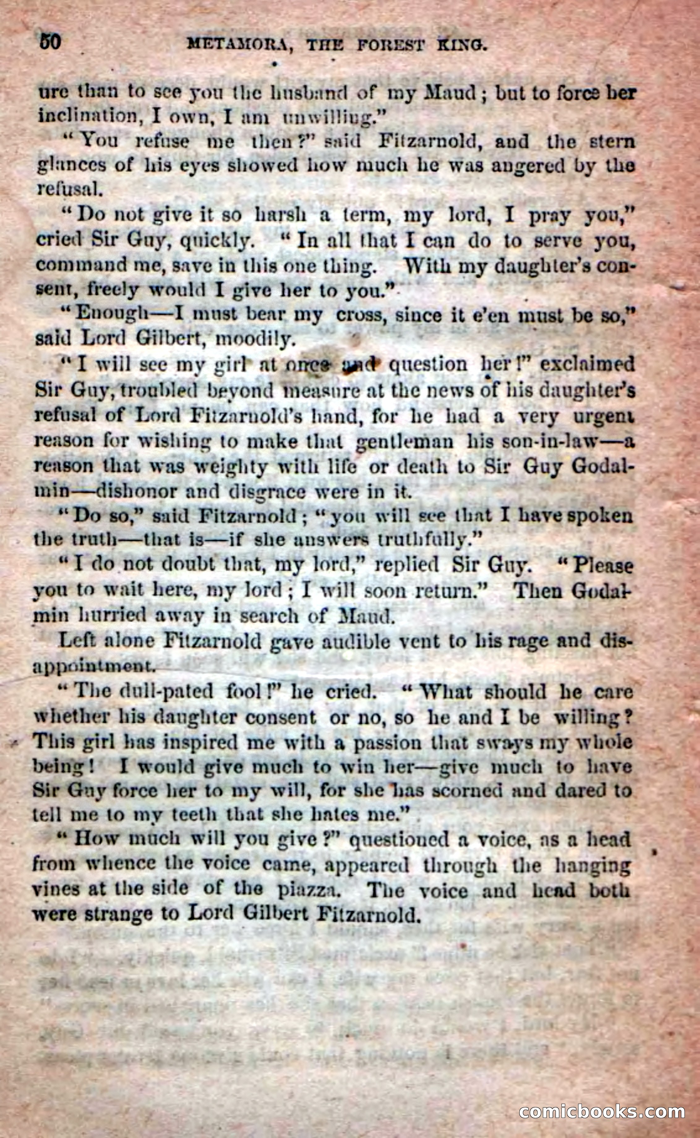 Beadle's Dime Novels No. 204: Metamora; or, The Forest King — page 48 of 98