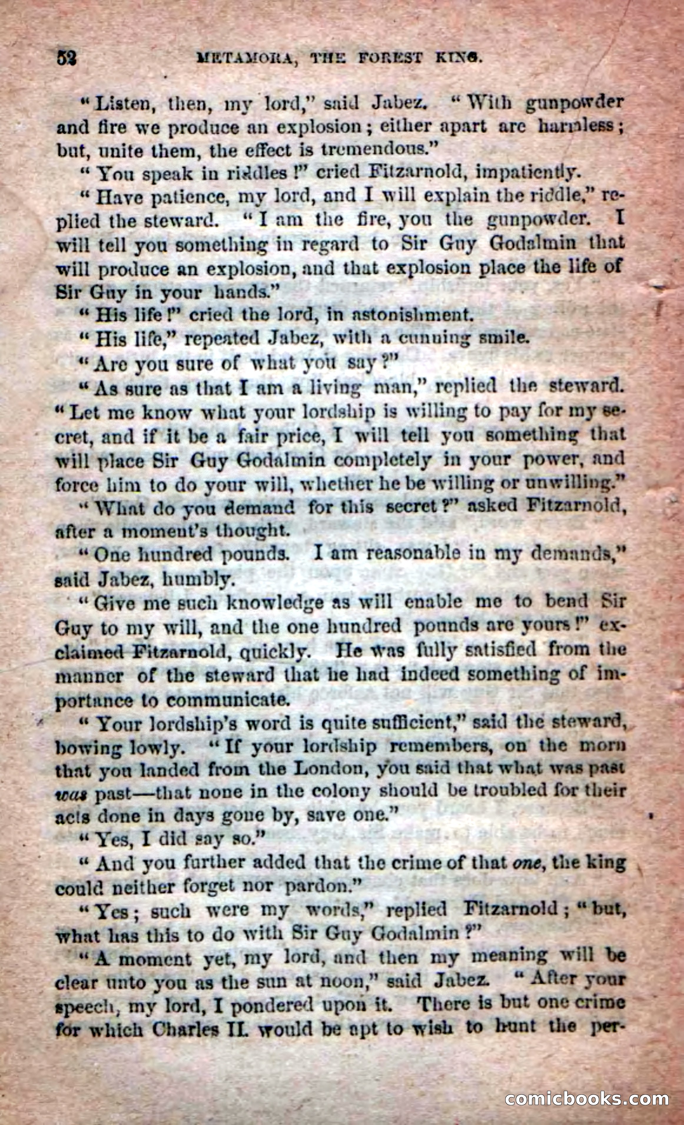 Beadle's Dime Novels No. 204: Metamora; or, The Forest King — page 50 of 98