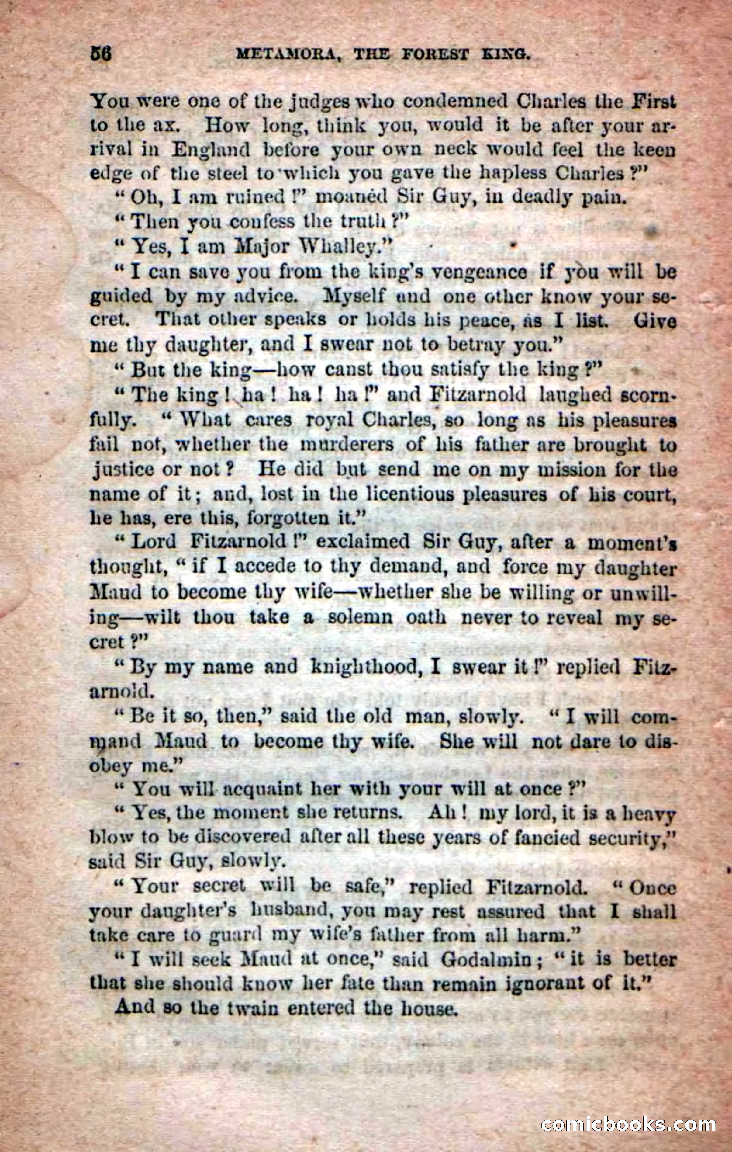 Beadle's Dime Novels No. 204: Metamora; or, The Forest King — page 54 of 98
