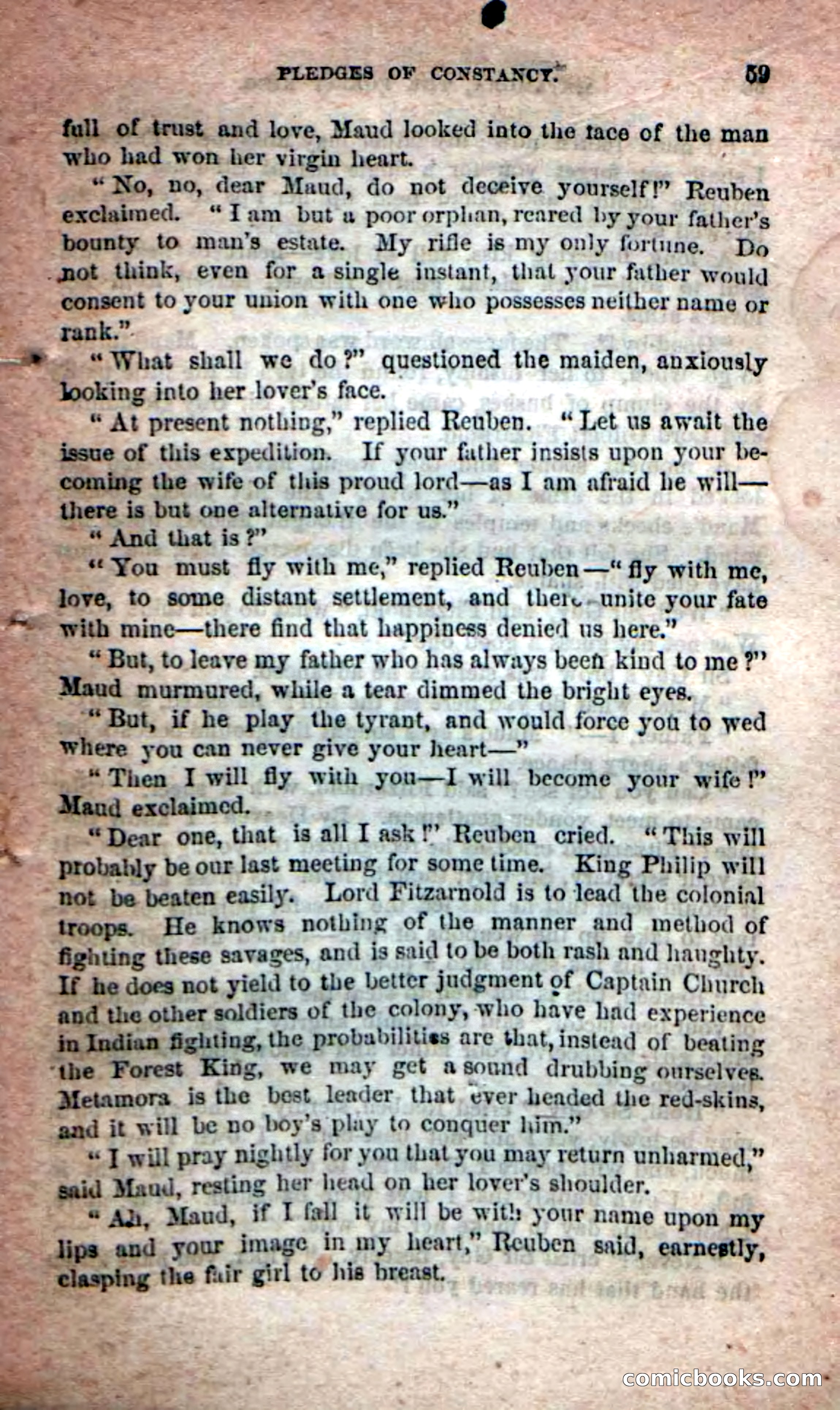 Beadle's Dime Novels No. 204: Metamora; or, The Forest King — page 57 of 98