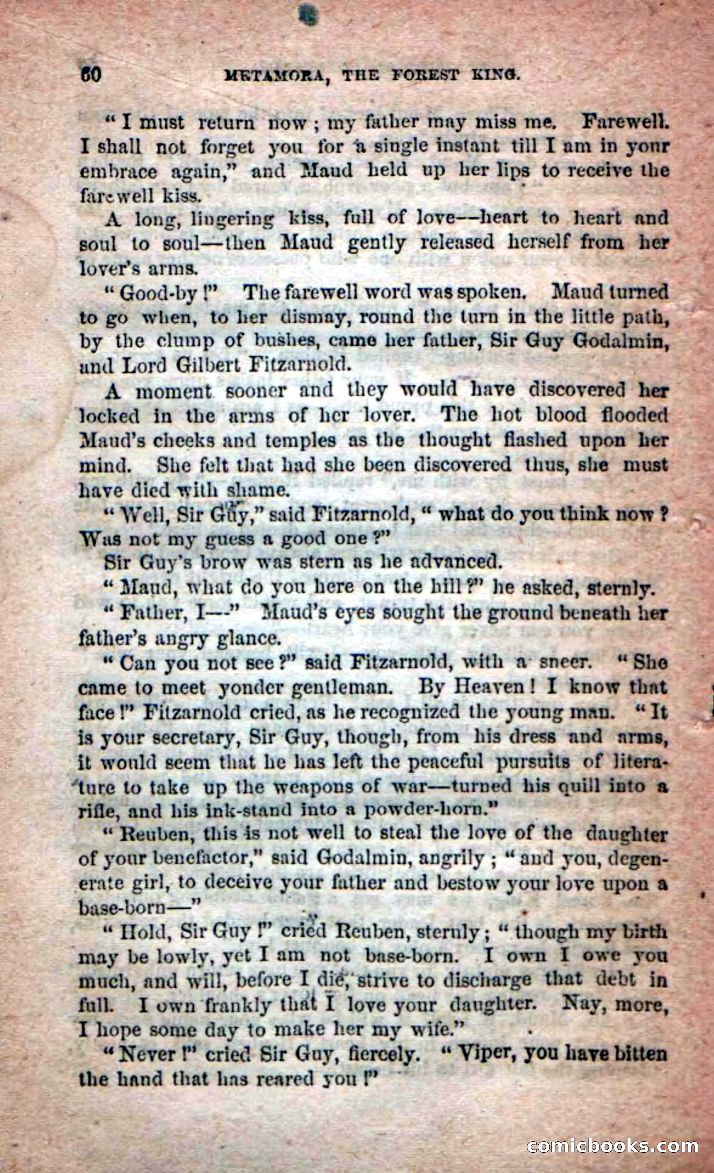 Beadle's Dime Novels No. 204: Metamora; or, The Forest King — page 58 of 98