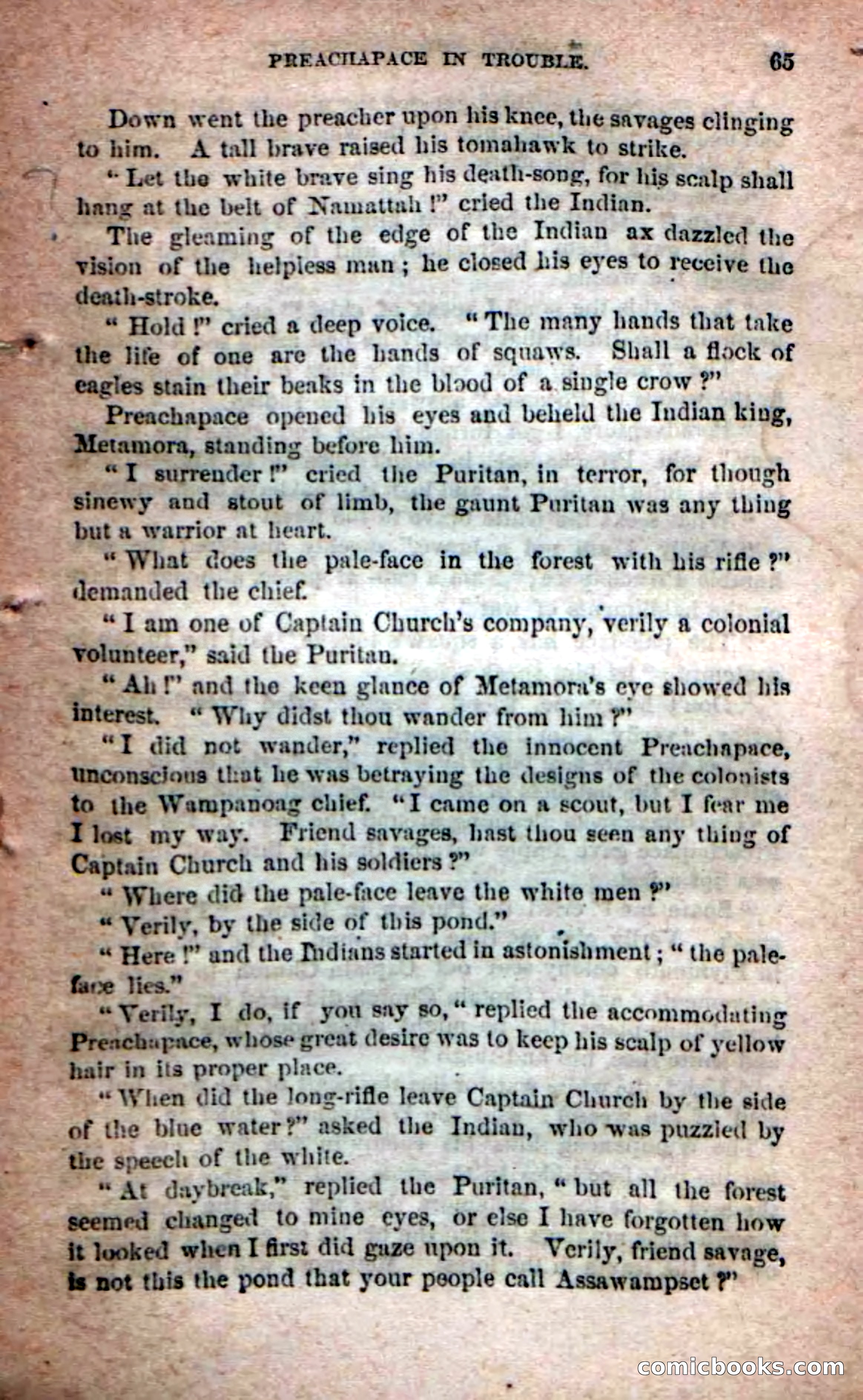 Beadle's Dime Novels No. 204: Metamora; or, The Forest King — page 63 of 98