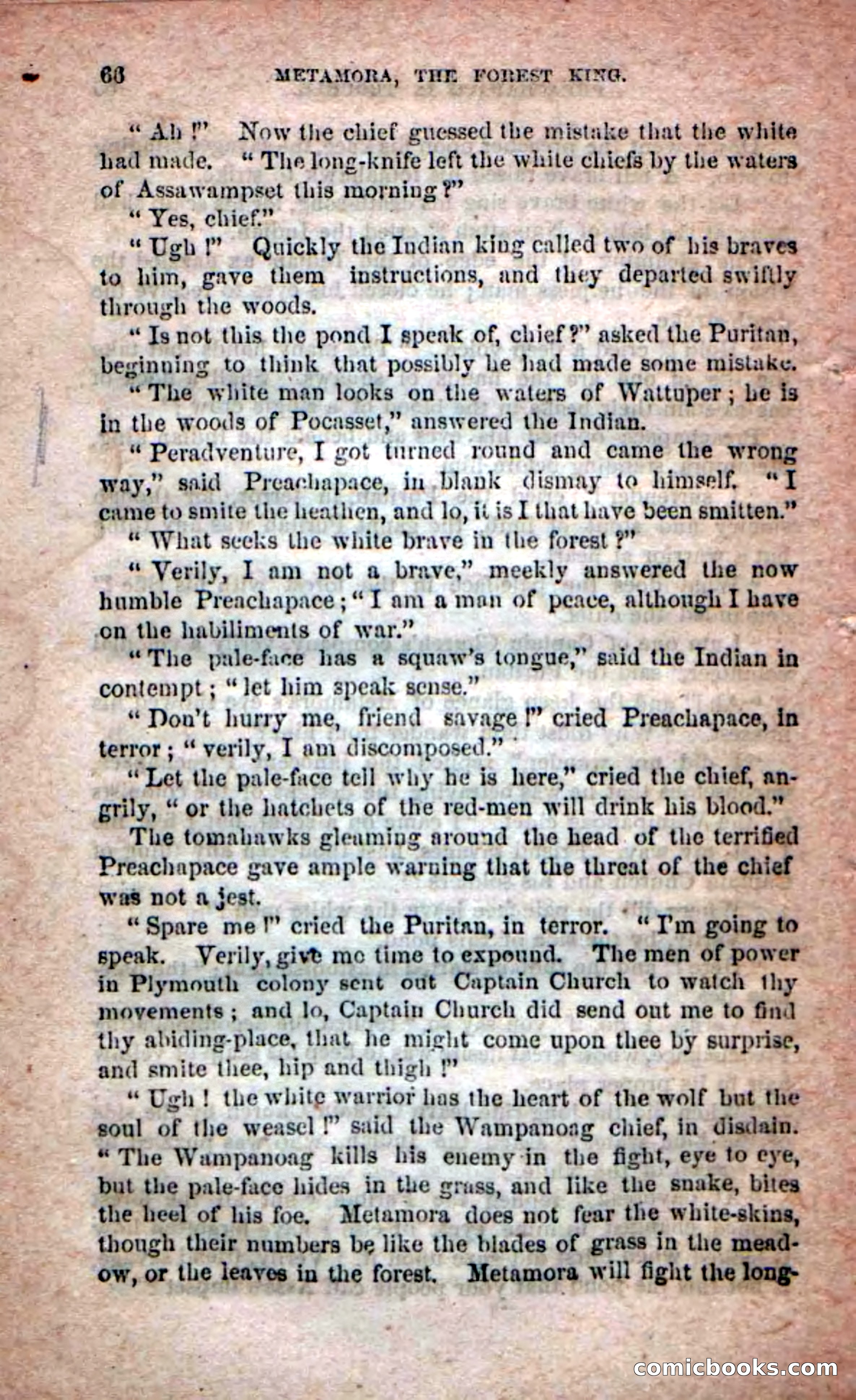 Beadle's Dime Novels No. 204: Metamora; or, The Forest King — page 64 of 98